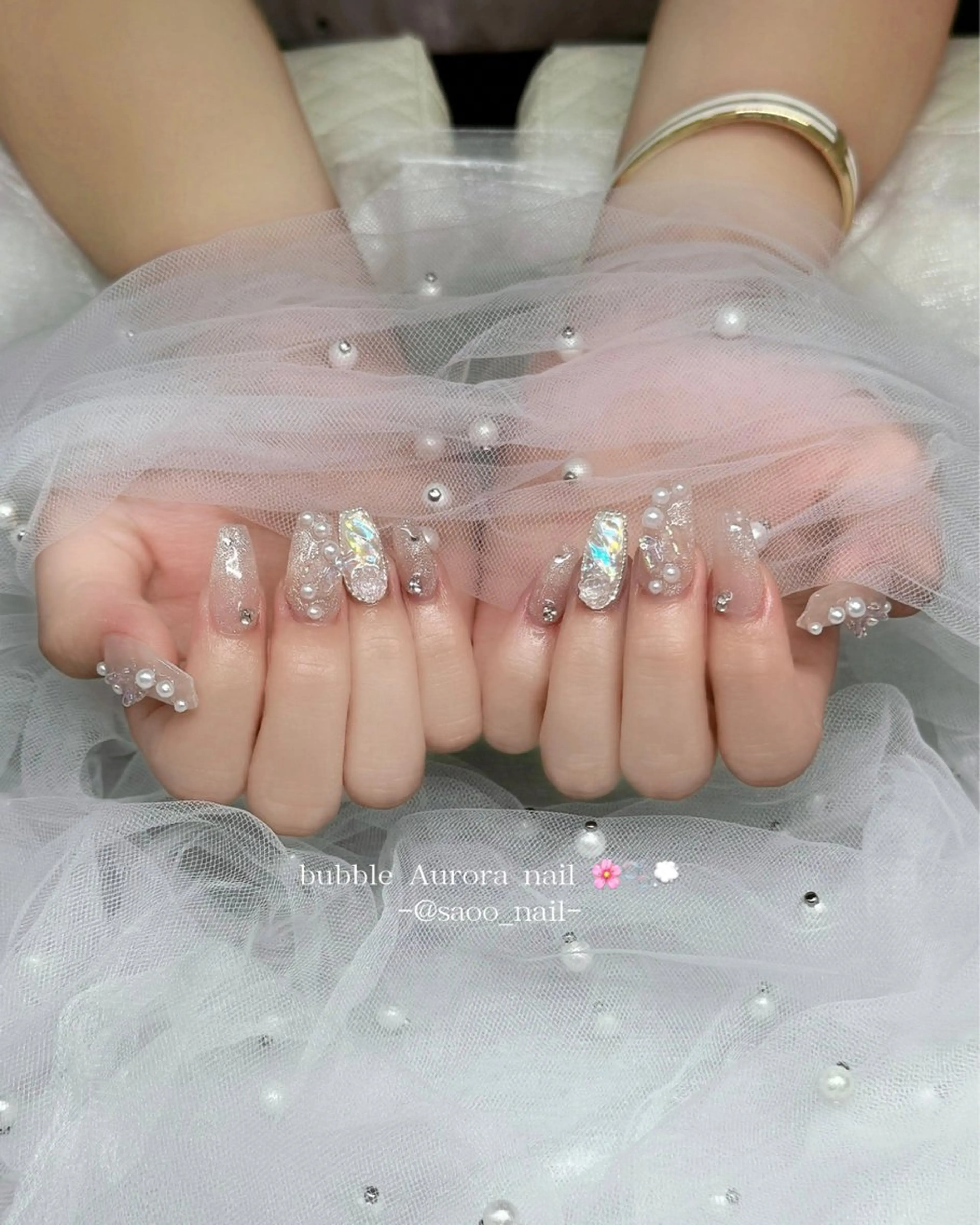 ネイル ハンドネイル ハンドケア 🎀sao🎀銀座 韓国/ワンホンネイルのネイルデザイン