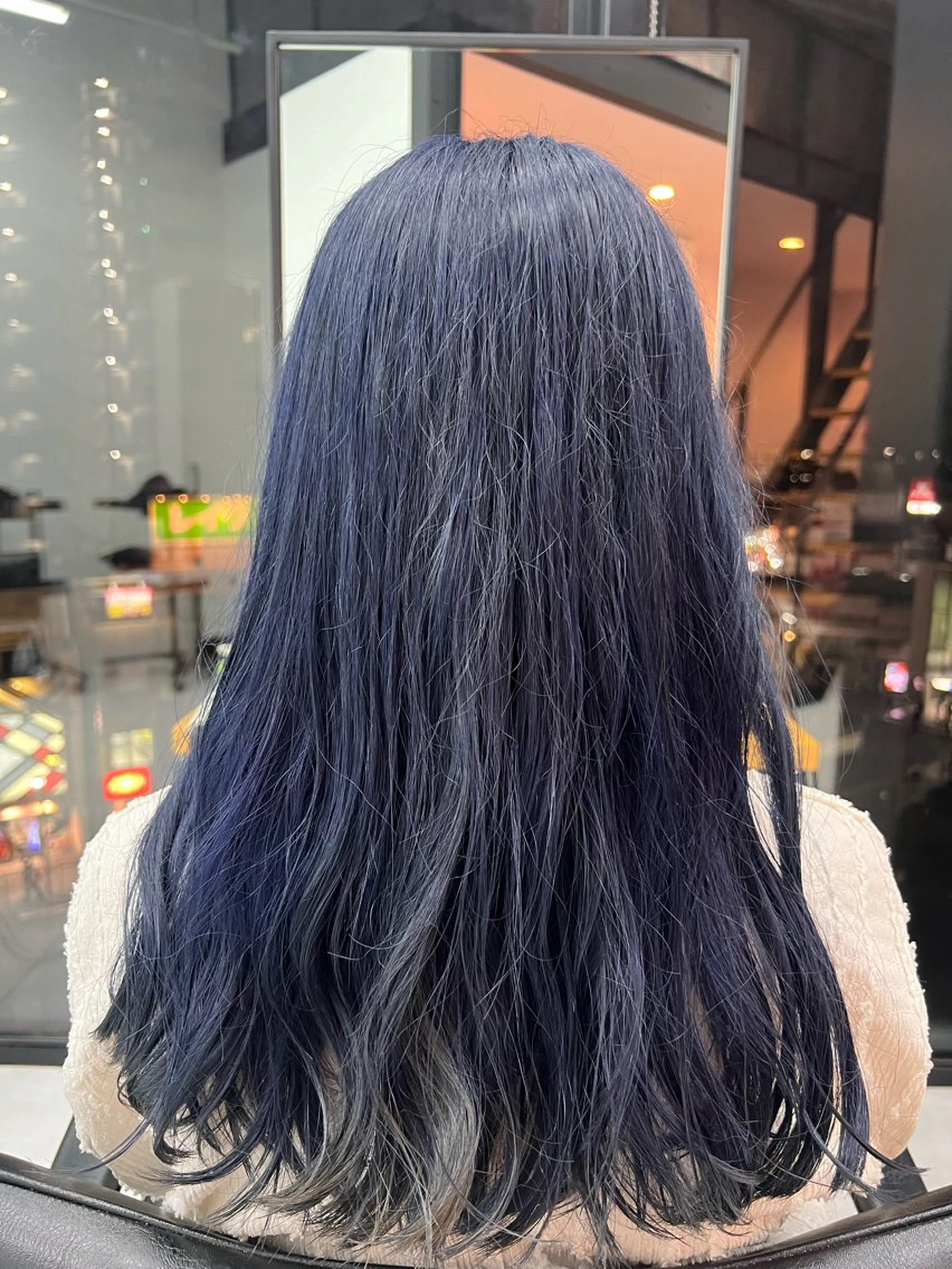 ロング カラー ダブルカラー寒色系 ボリューム改善ハヤトのヘアスタイル