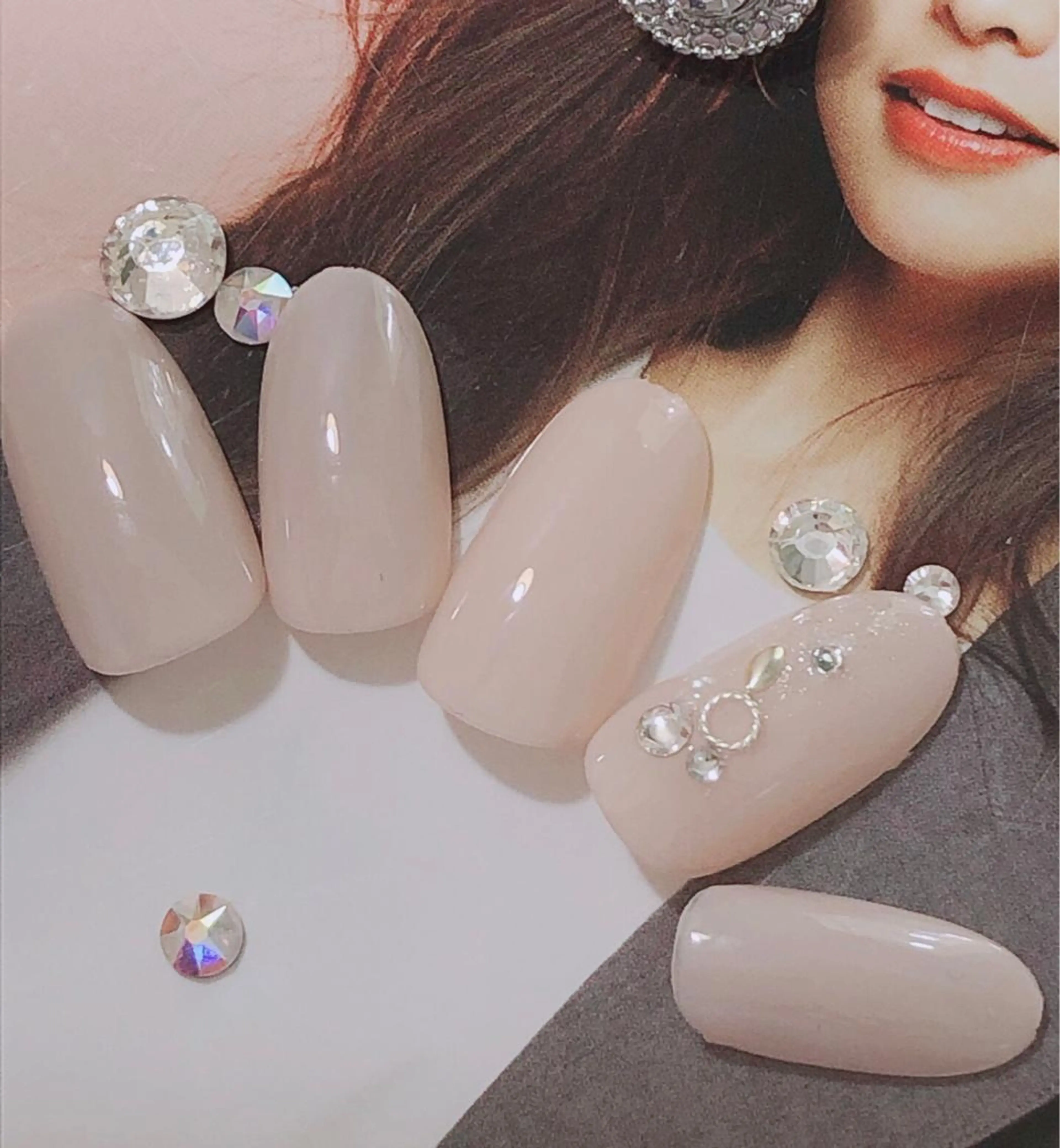 ネイル 北浦和 自爪育成ケアのネイルデザイン