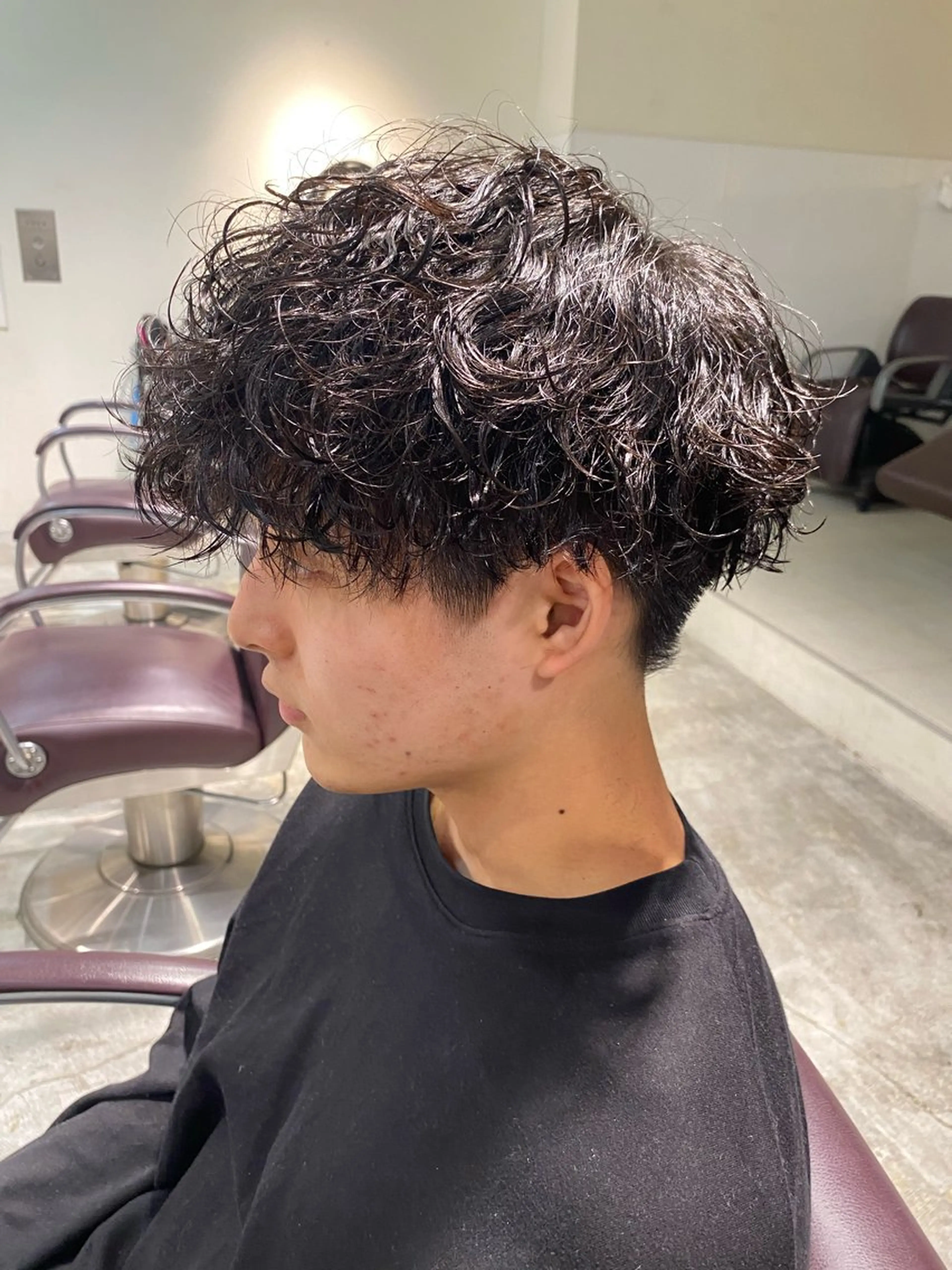 パーマ メンズ カット パーマ パーマ特化/フェザー パーマシャドウ/真生のヘアスタイル