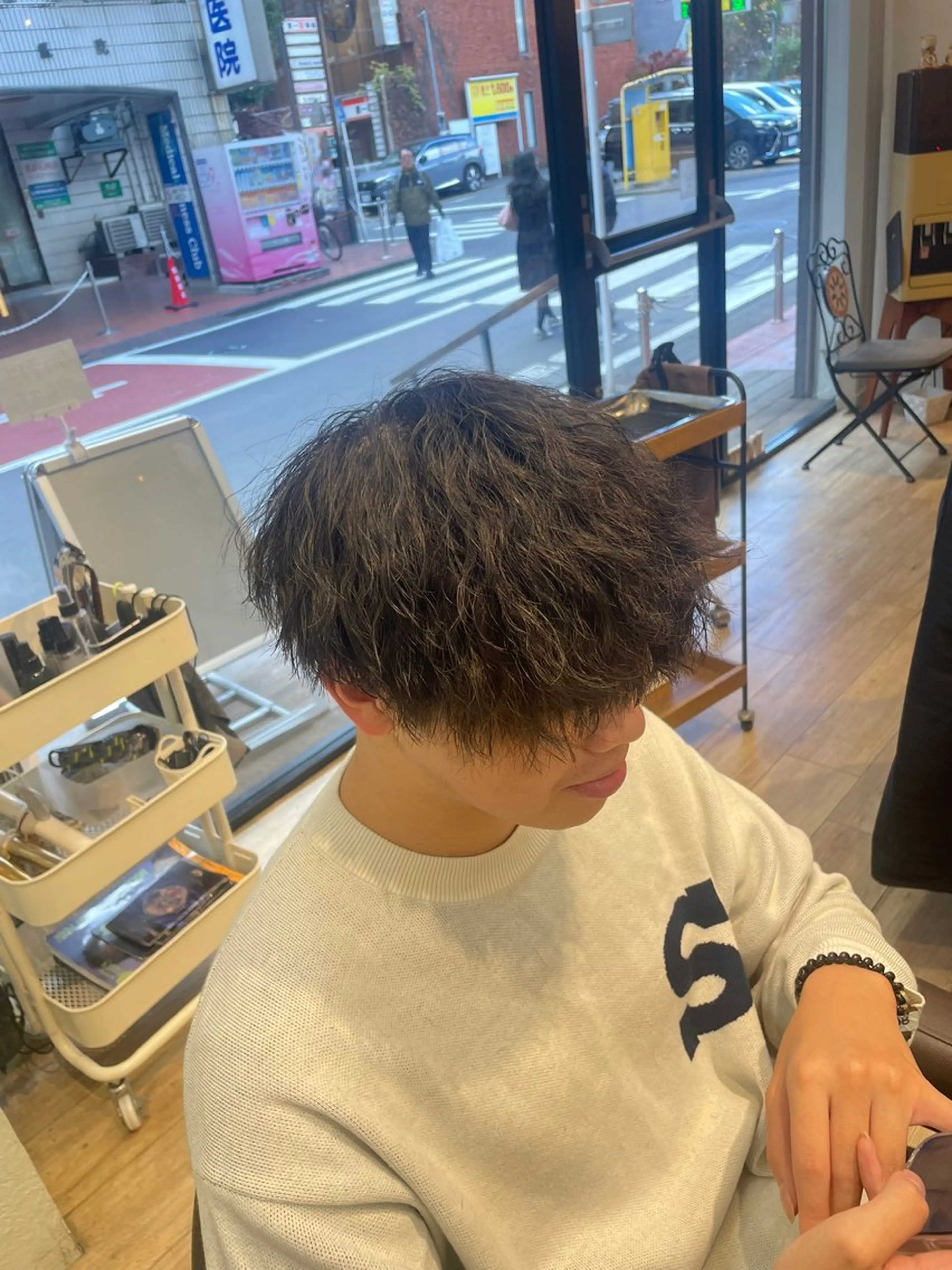 パーマ メンズ カット パーマ トリートメント ヘッドスパ メンズパーマ/垢抜け /メンズ特化/颯大のヘアスタイル