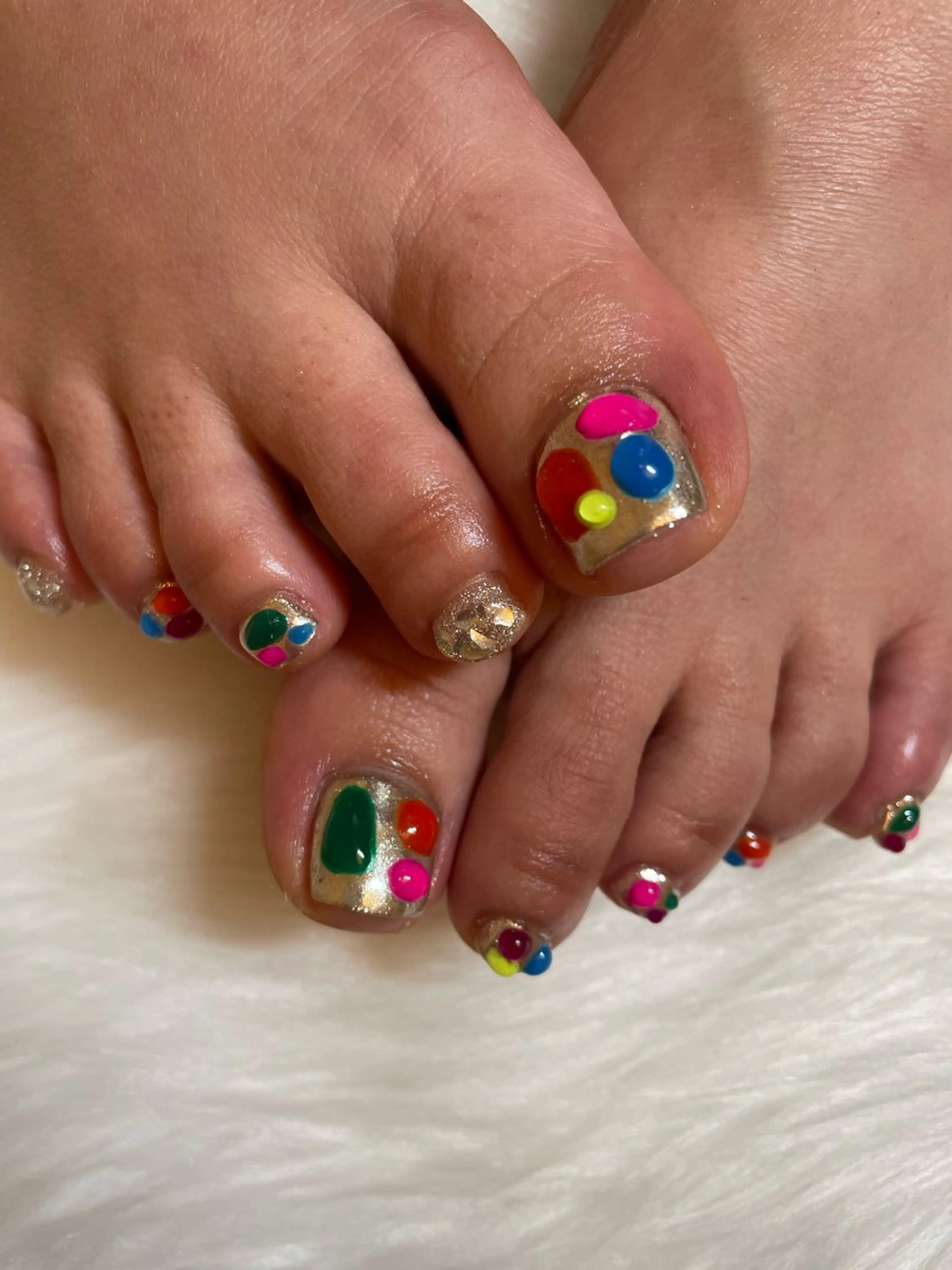 ネイル フットネイル フットネイル ulu🌼 nanaのネイルデザイン