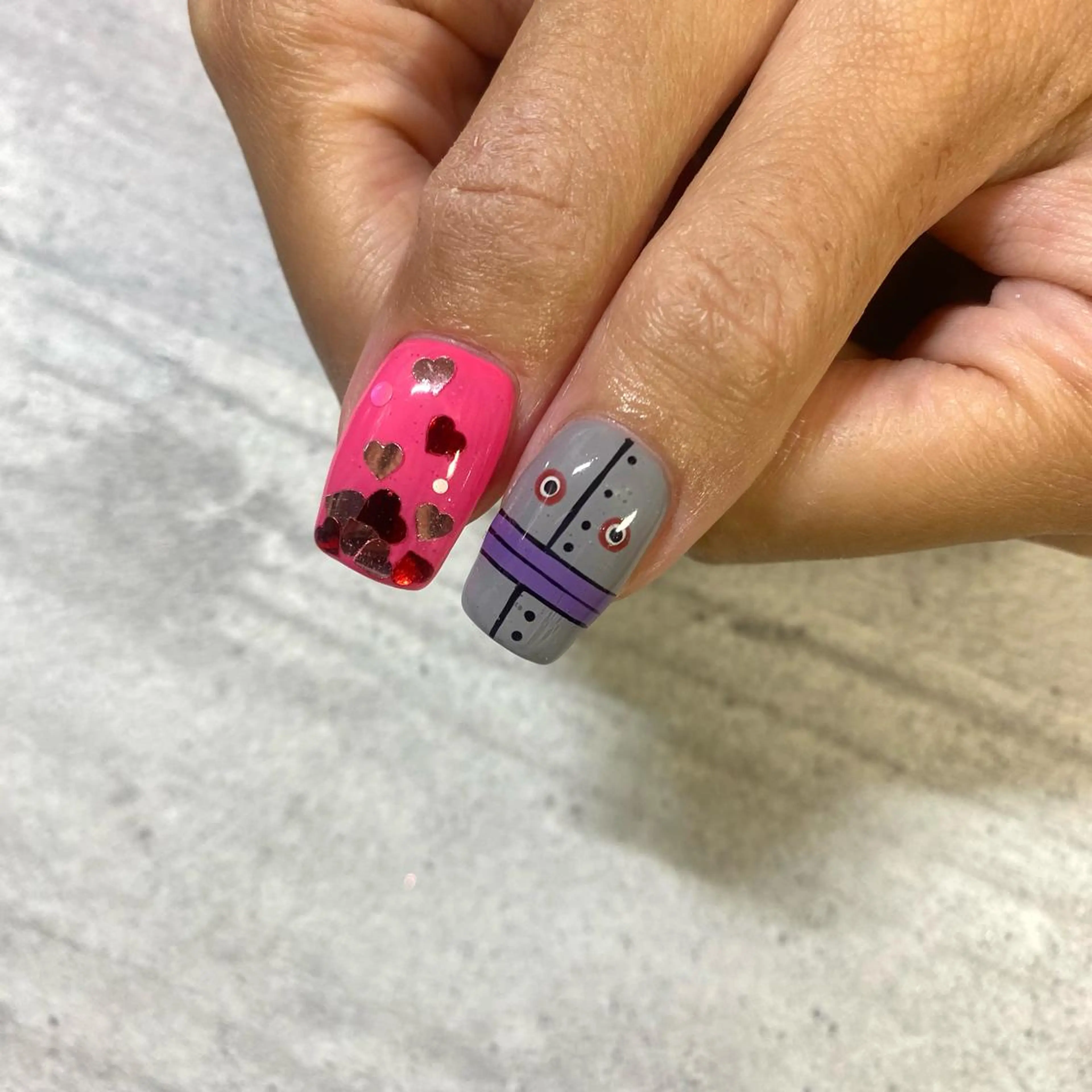 ショート カラー パーマ ヘアアレンジ メンズ キッズ ネイル マツエク・マツパ アイブロウ 今福鶴見ネイル 8(ｴｲﾄ)のネイルデザイン