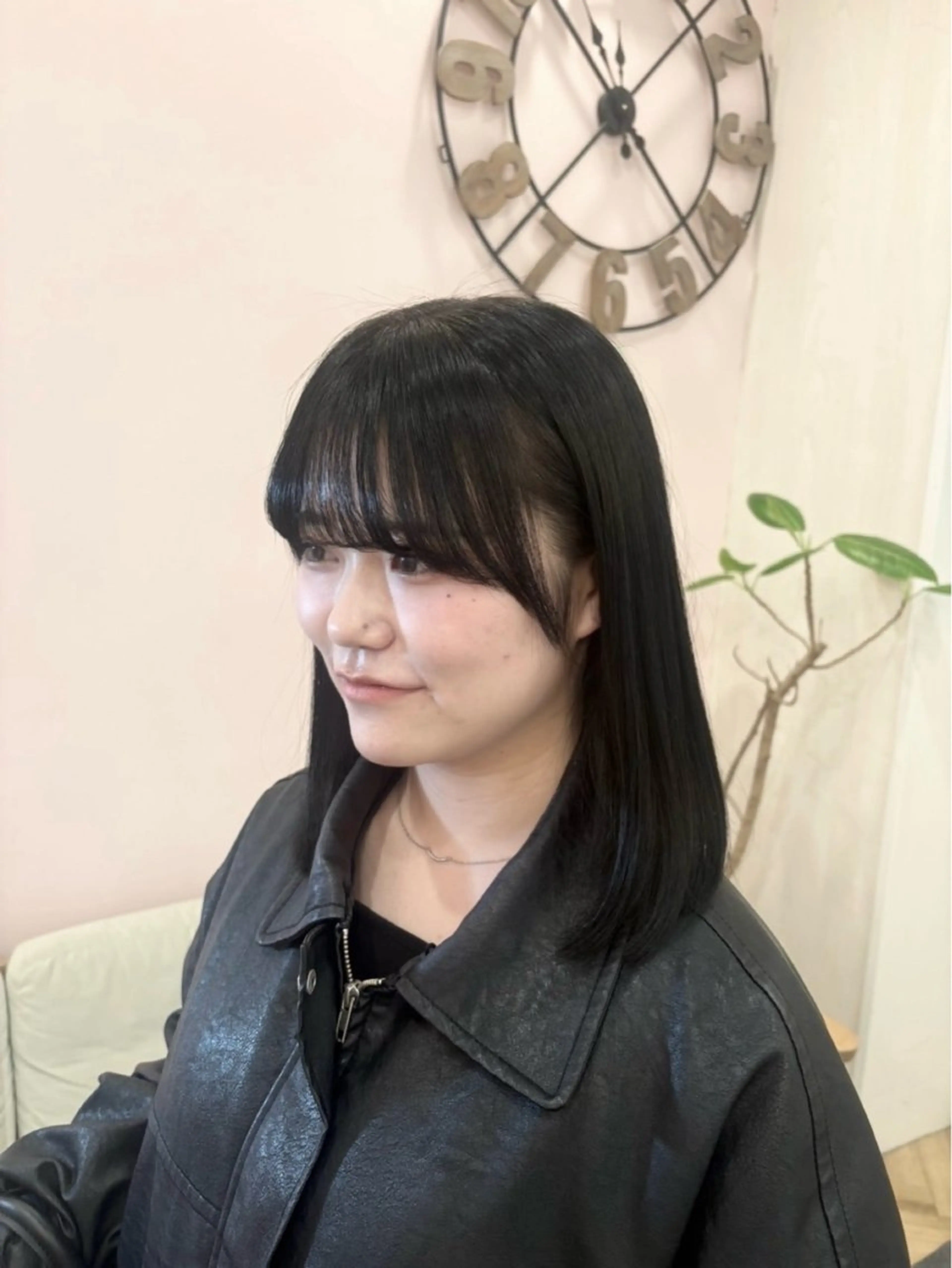 ミディアム 顔周りカット 縮毛０円モデル募集／ ♡nanami♡のヘアスタイル