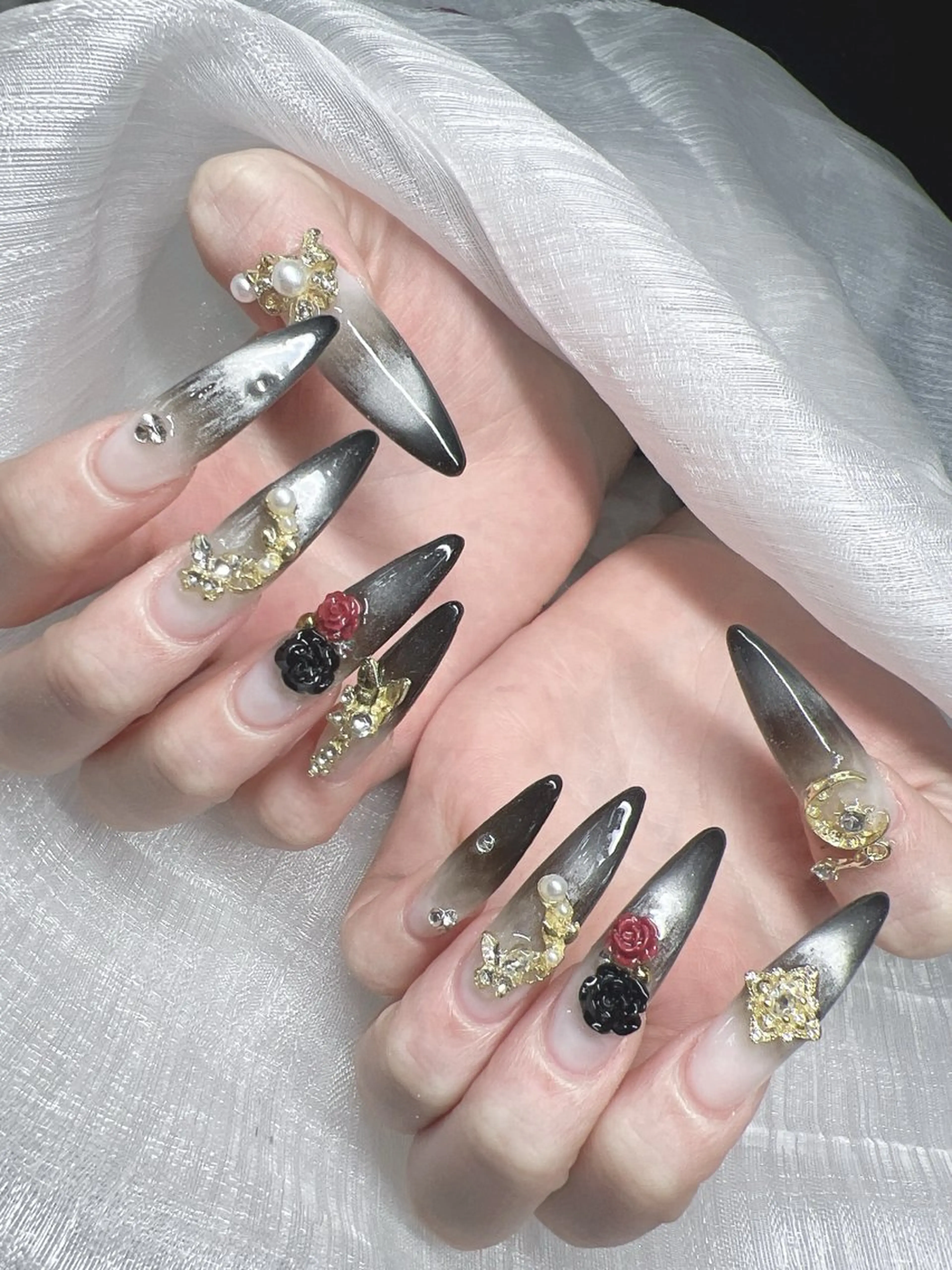 ネイル ハンドネイル Lee Nails チップ長さだし専門店のネイルデザイン