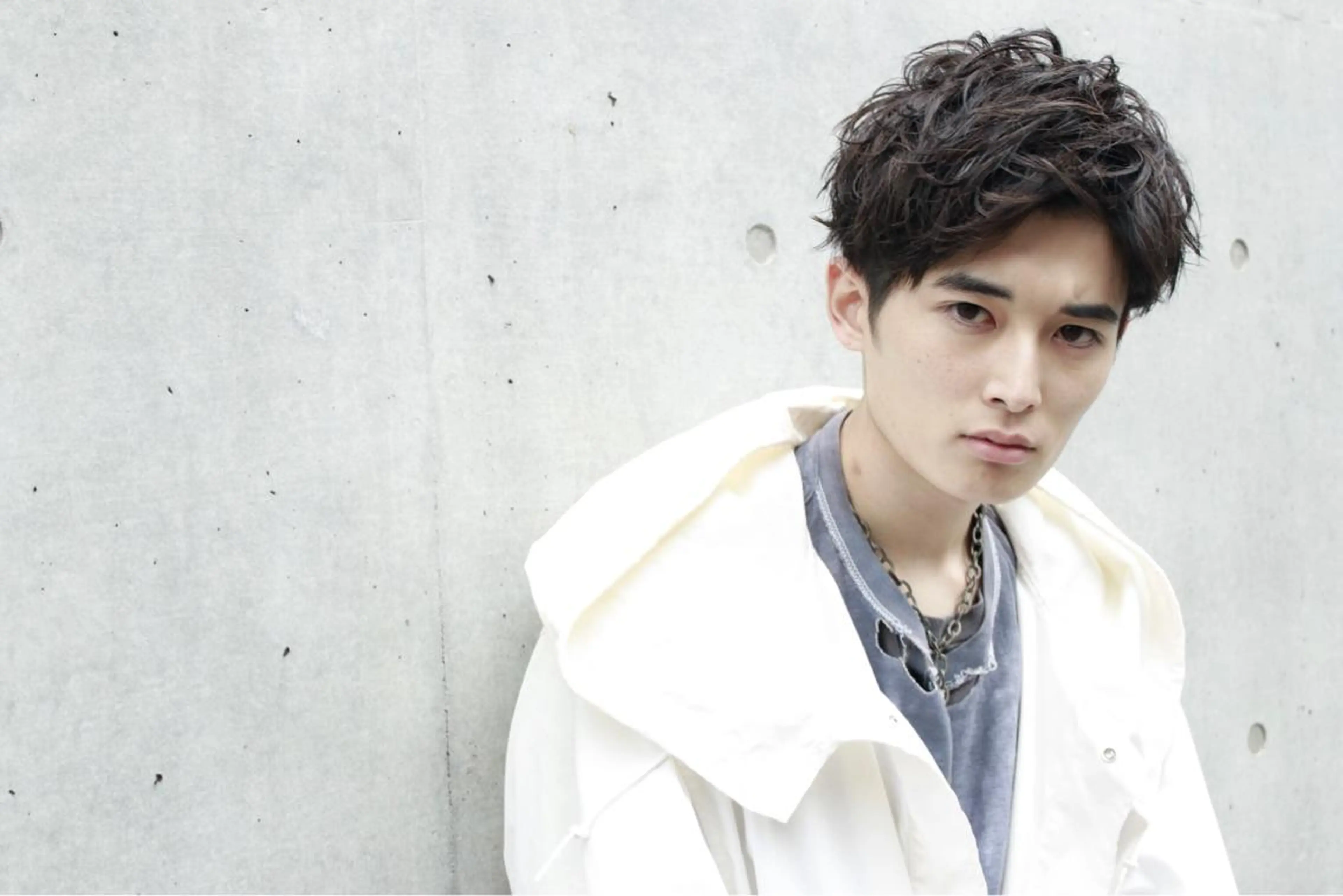 パーマ メンズ BABY 艶髪暗髪ヘア💖達人のヘアスタイル