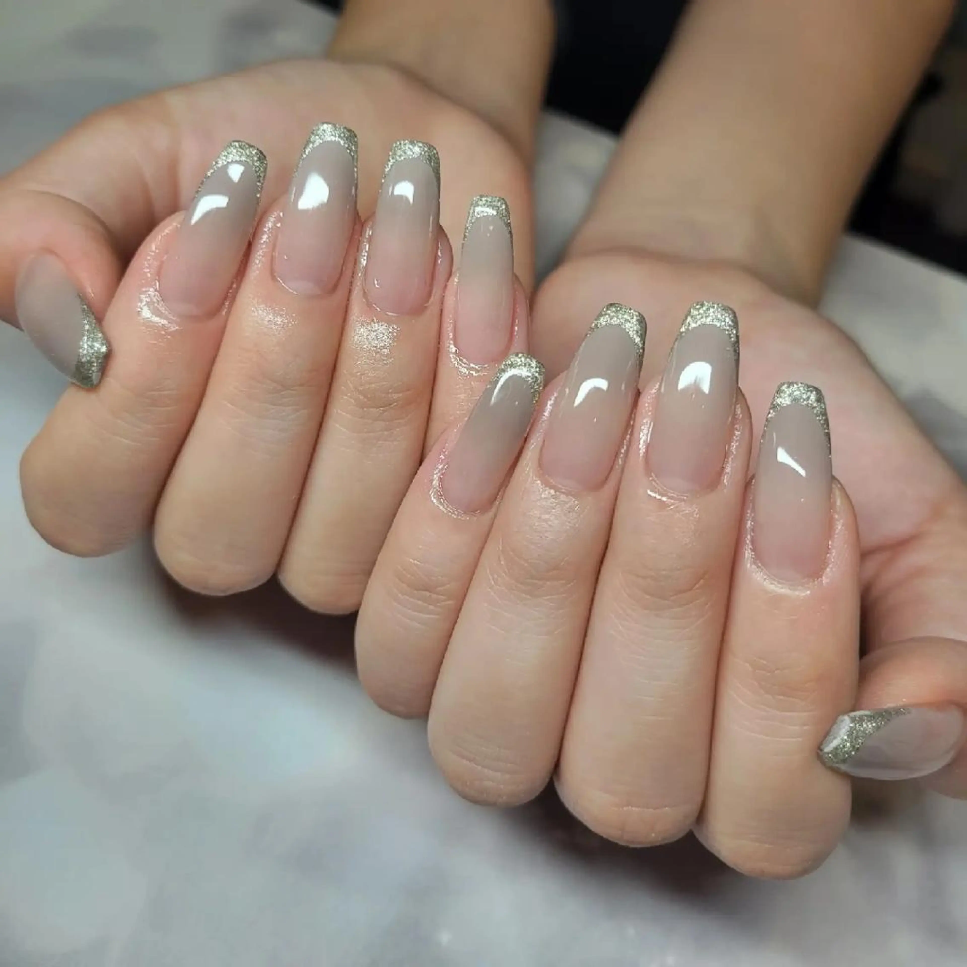 ネイル アートネイル フレンチネイル ジェルネイル グラデーション ニュアンスネイル Nail salon Coco【溝の口駅】のネイルデザイン
