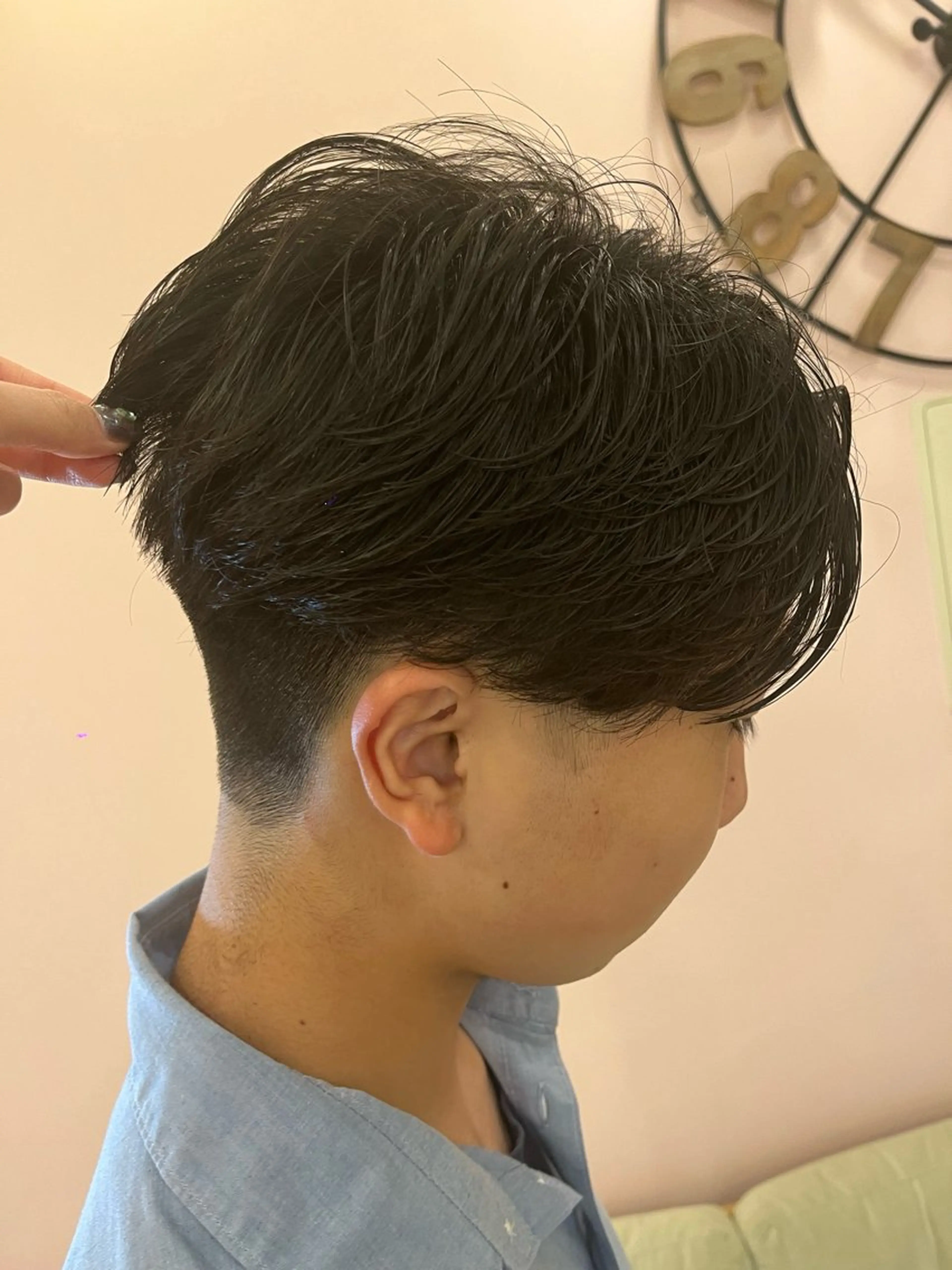 パーマ メンズ カット パーマ 外川 生純美ೀ🌝のヘアスタイル