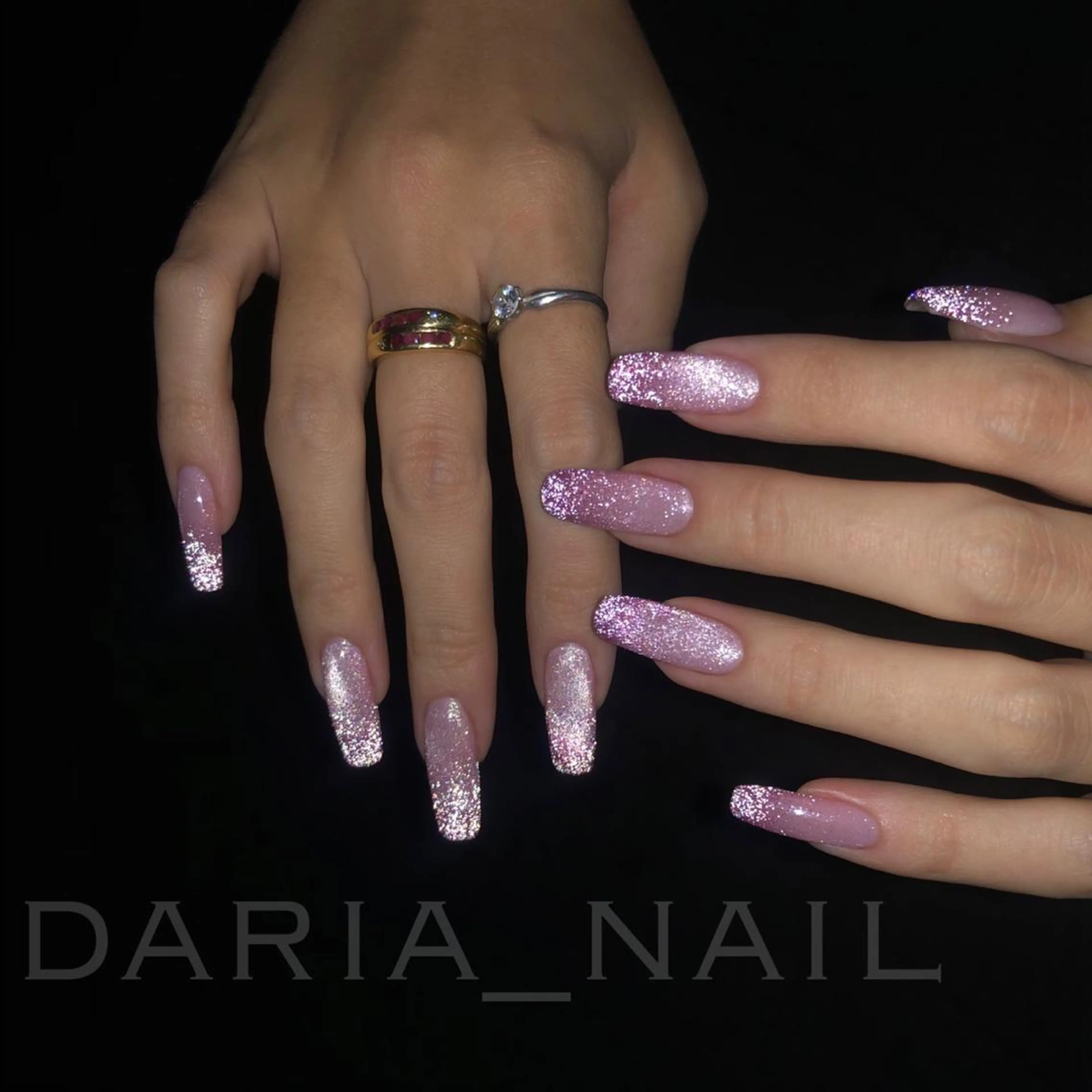 ネイル フラッシュネイル マグネットネイル DARIA Nailsのネイルデザイン