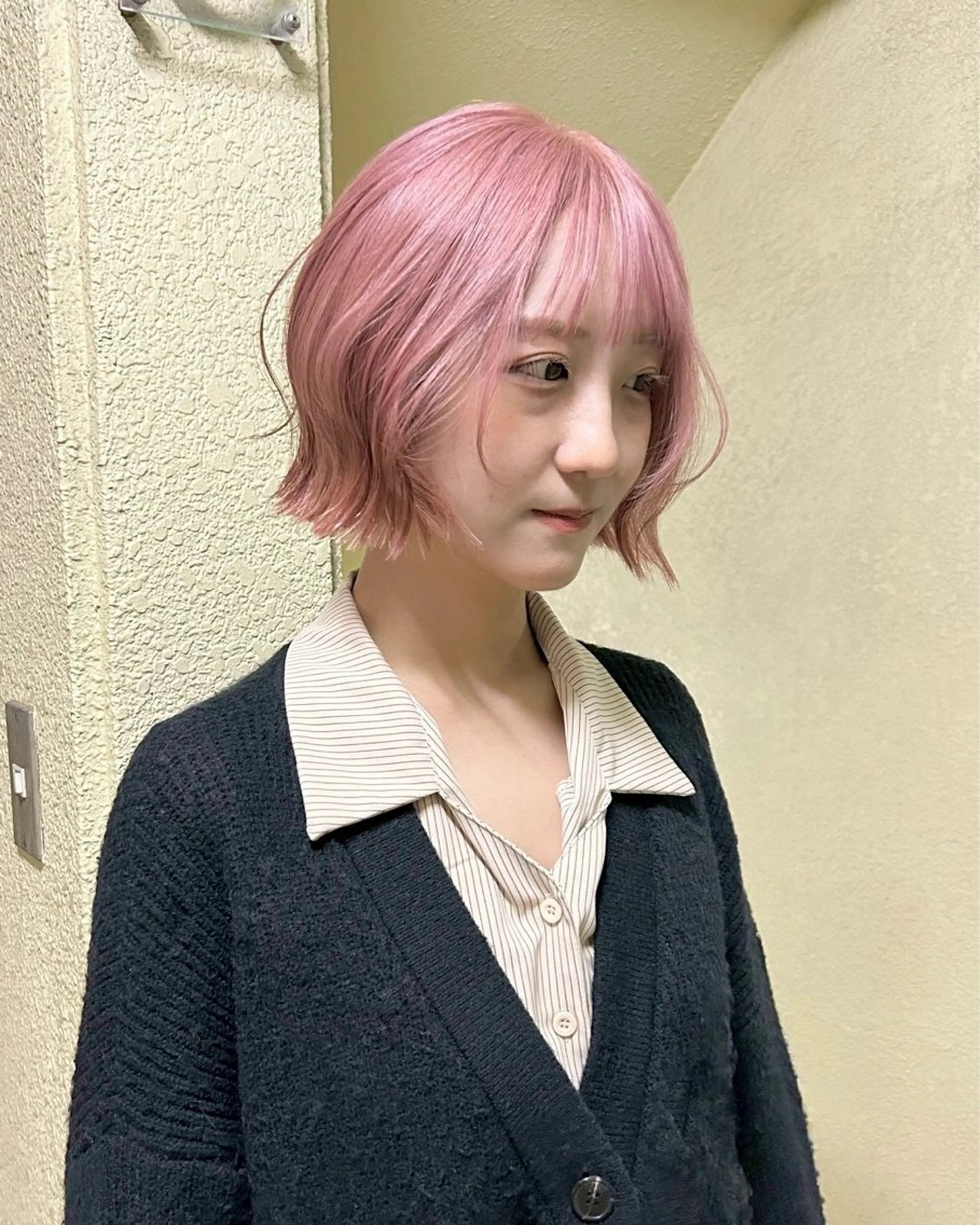 ロング カラー ピンクカラー トリートメント 透明感似合わせカラー 🍀あかり🍀のヘアスタイル