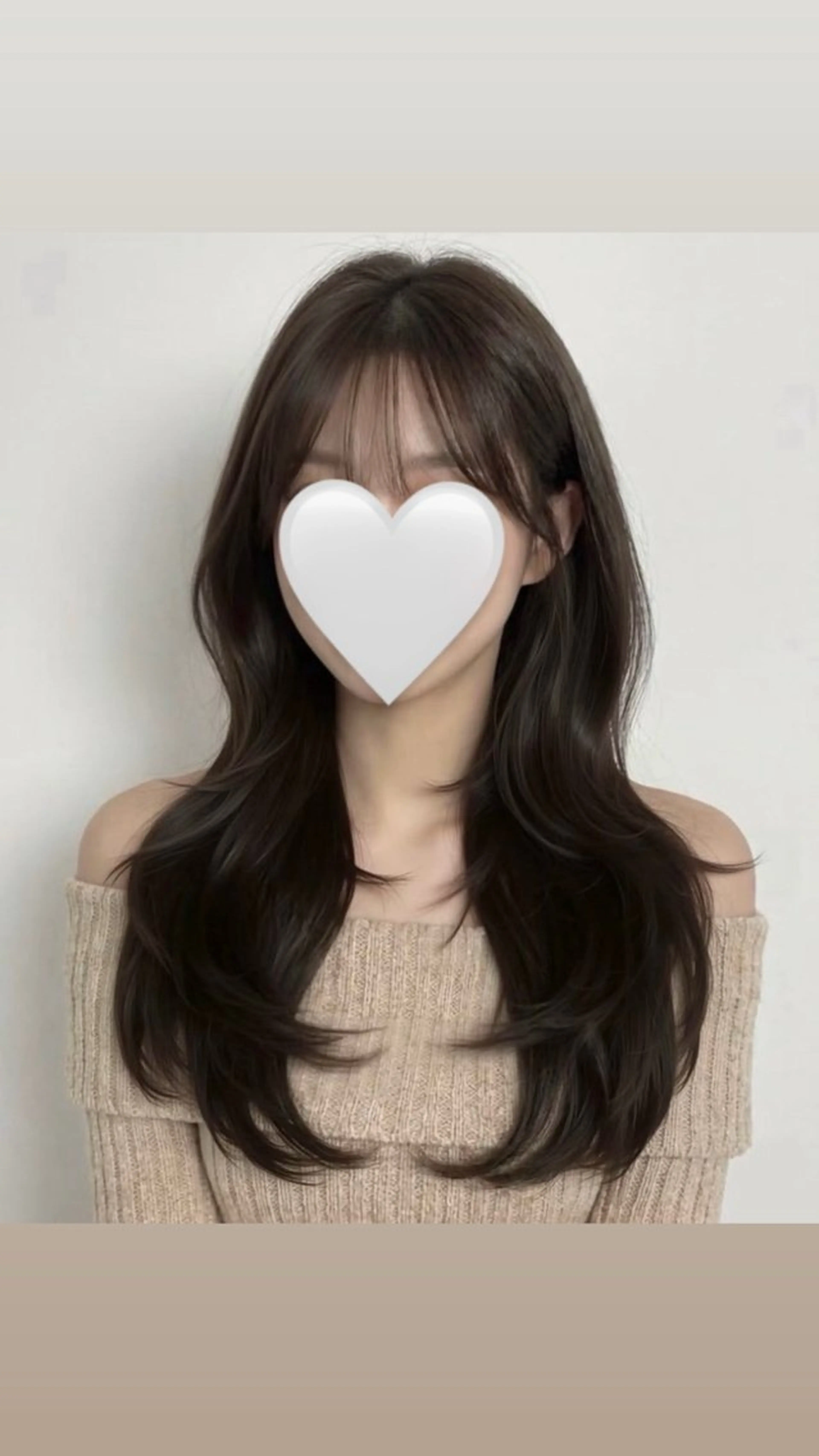 ロング レイヤーカット カット ワンホン韓国風レイヤ ー/表参道/みづきのヘアスタイル