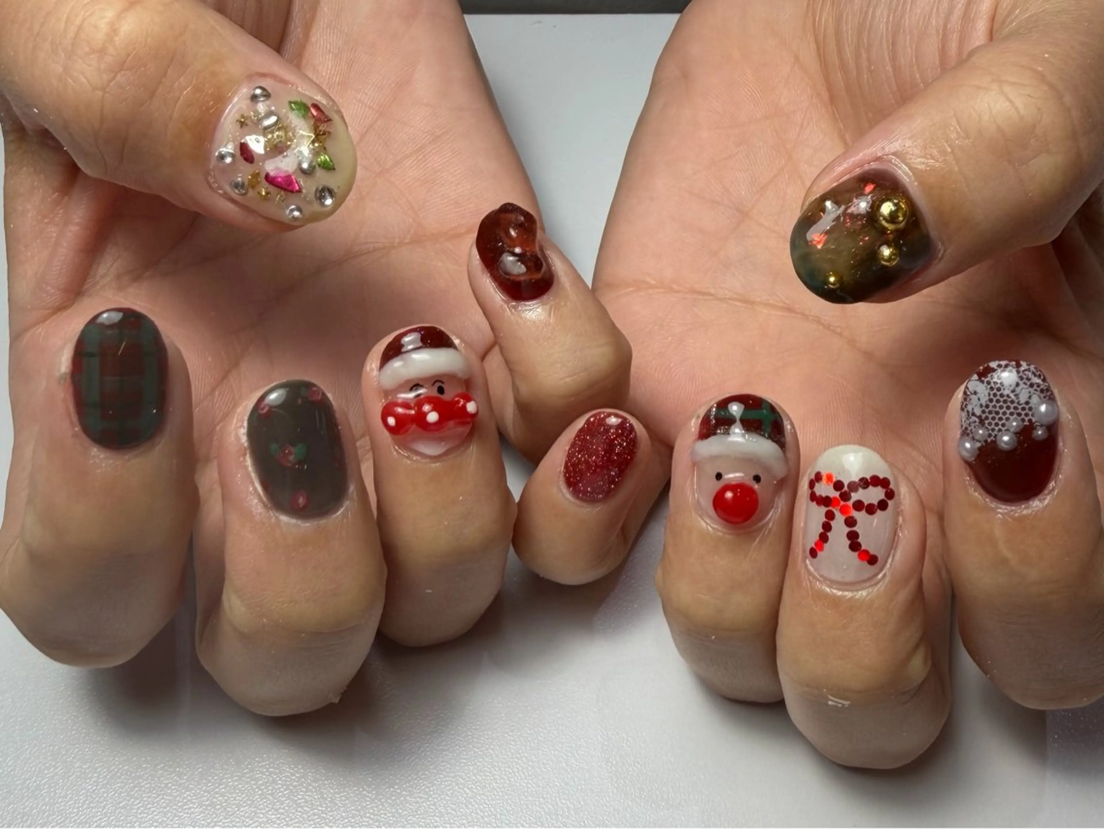 ネイル アートネイル ジェルネイル 持ち込み ニュアンスネイル 冬ネイル Nail mood デザイン持ち込みokのネイルデザイン