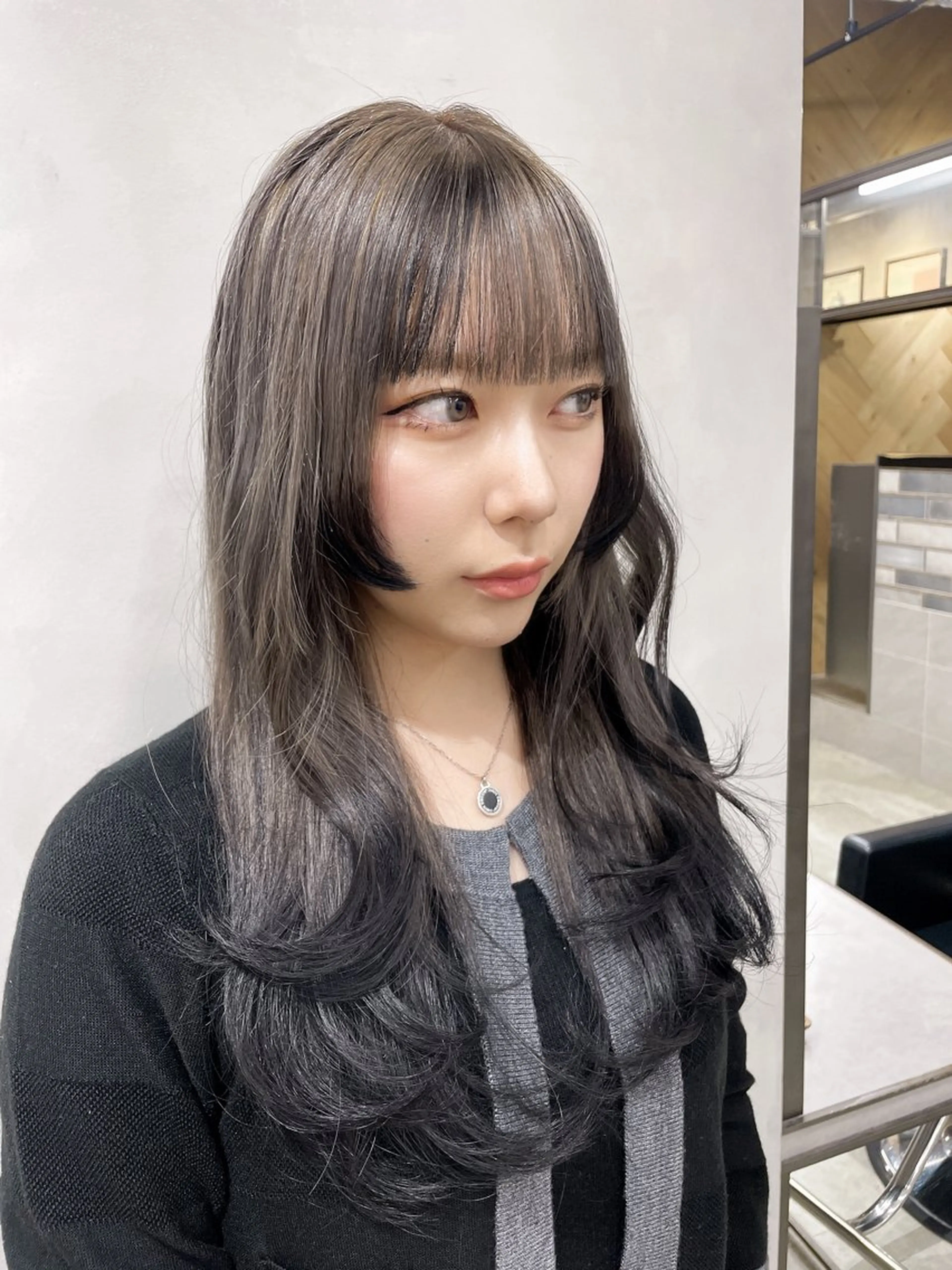 ロング カラー カット ヘアカラー トリートメント 透明感カラー✨艶髪 制作🌱山根あゆみのヘアスタイル