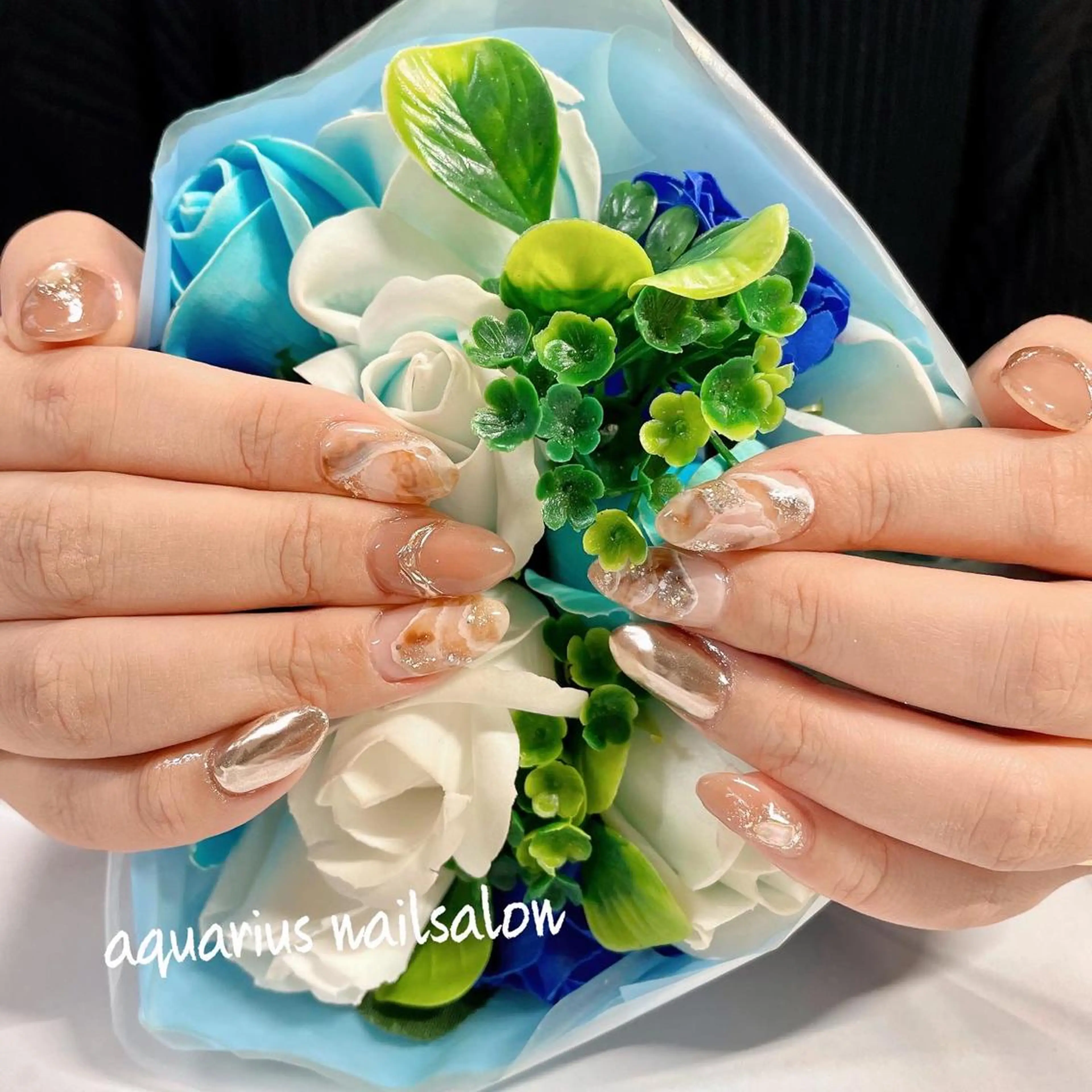 ネイル ニュアンスネイル 奥園 良恵のネイルデザイン