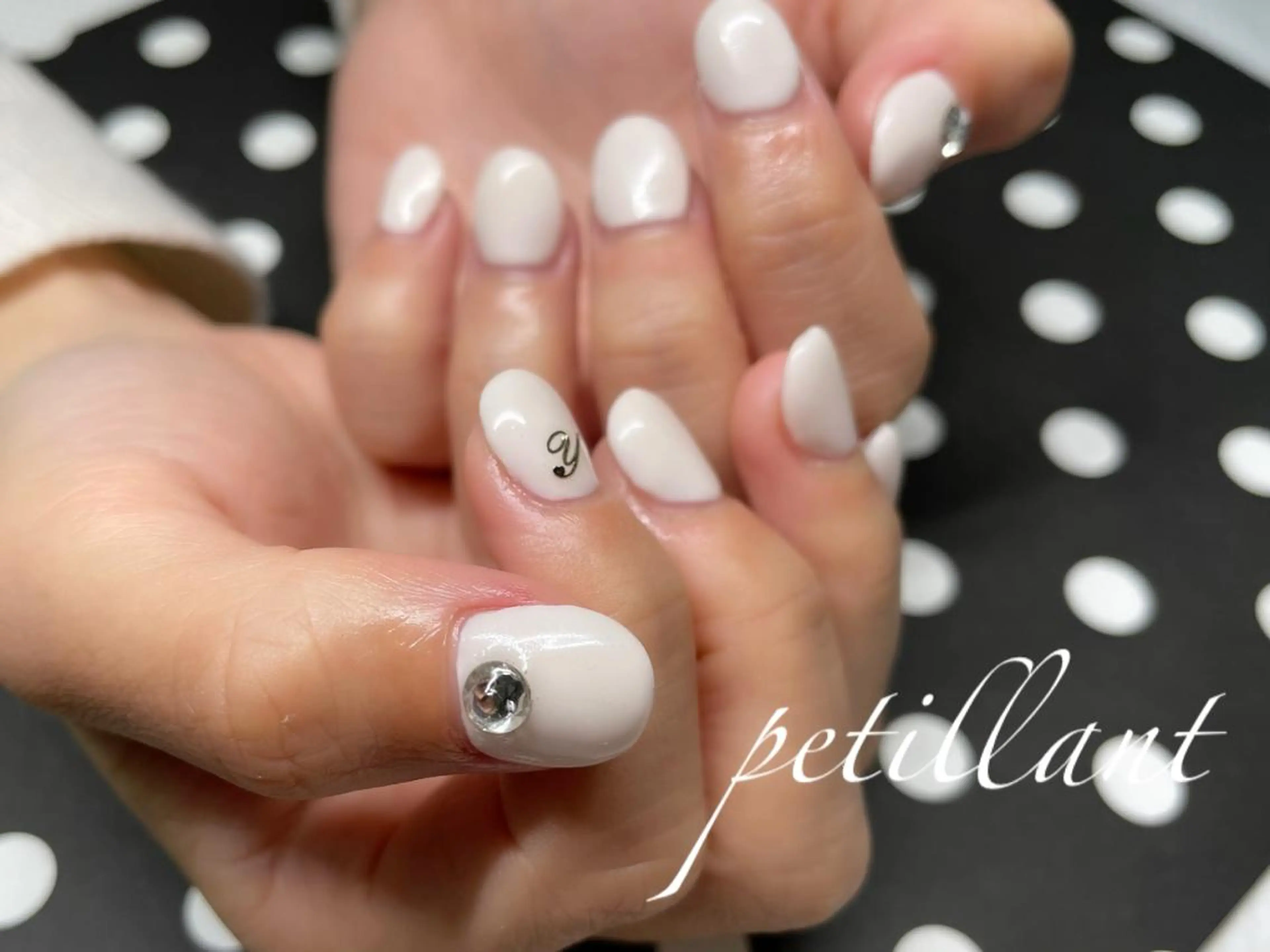 ネイル アートネイル 長さ出し ハンドネイル ハンドケア nail salon petillantのネイルデザイン
