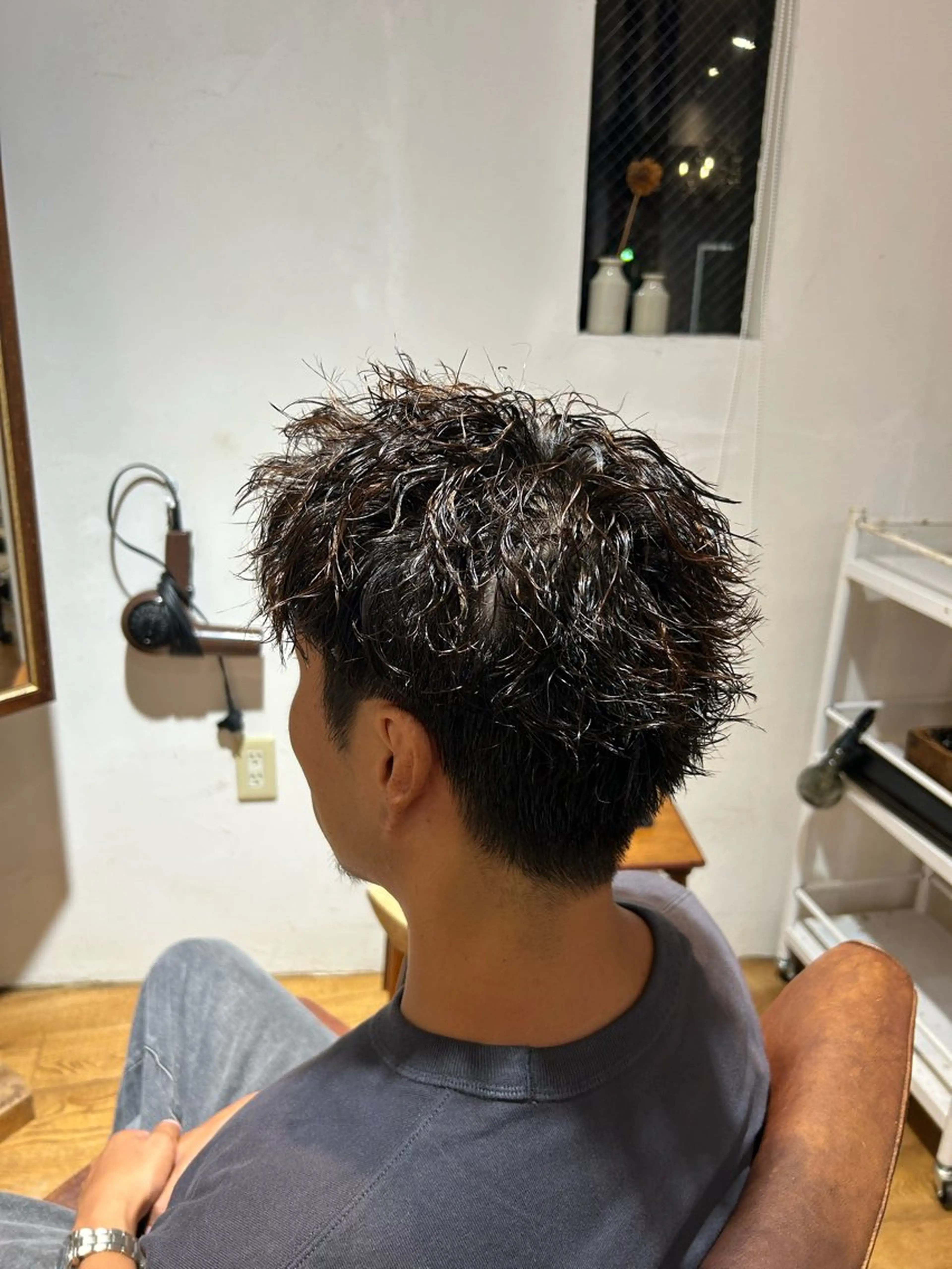 ショート パーマ メンズ 池田 洸斗のヘアスタイル