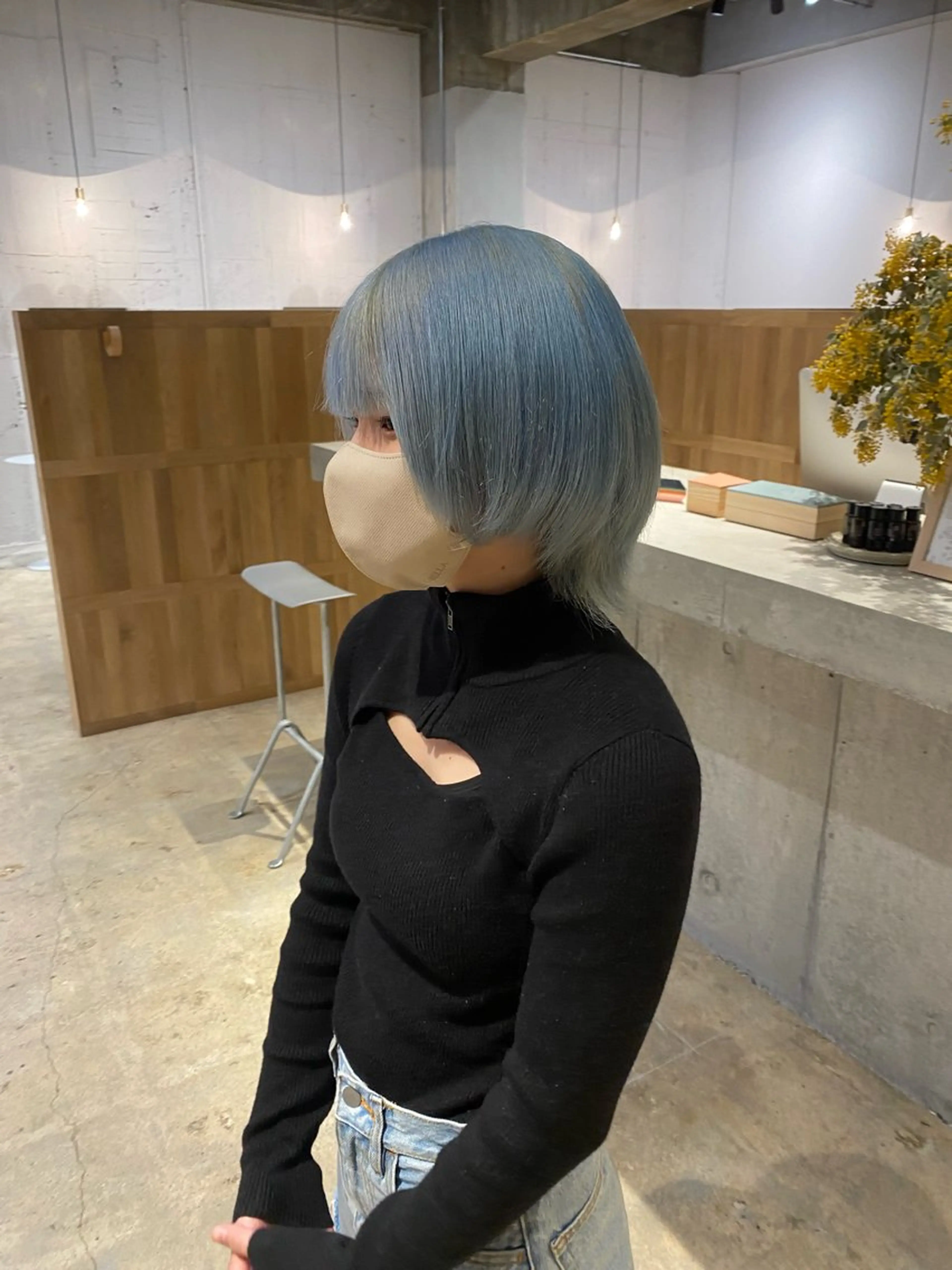 ショート カラー レイヤーカット/ ダブルカラーサクライのヘアスタイル