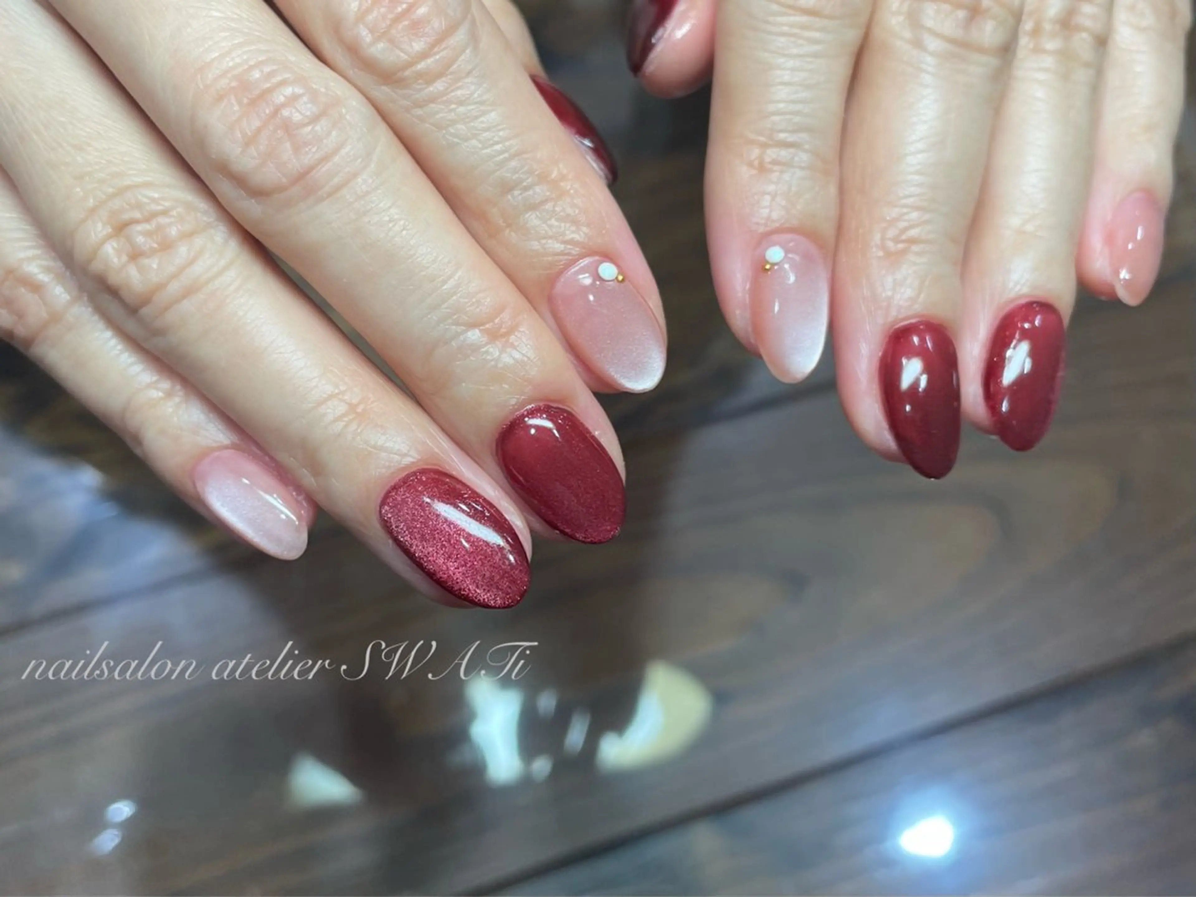 ネイル マグネットネイル ハンドネイル ヘアーサロン大野所属・nailsalon SWATiのネイルデザイン