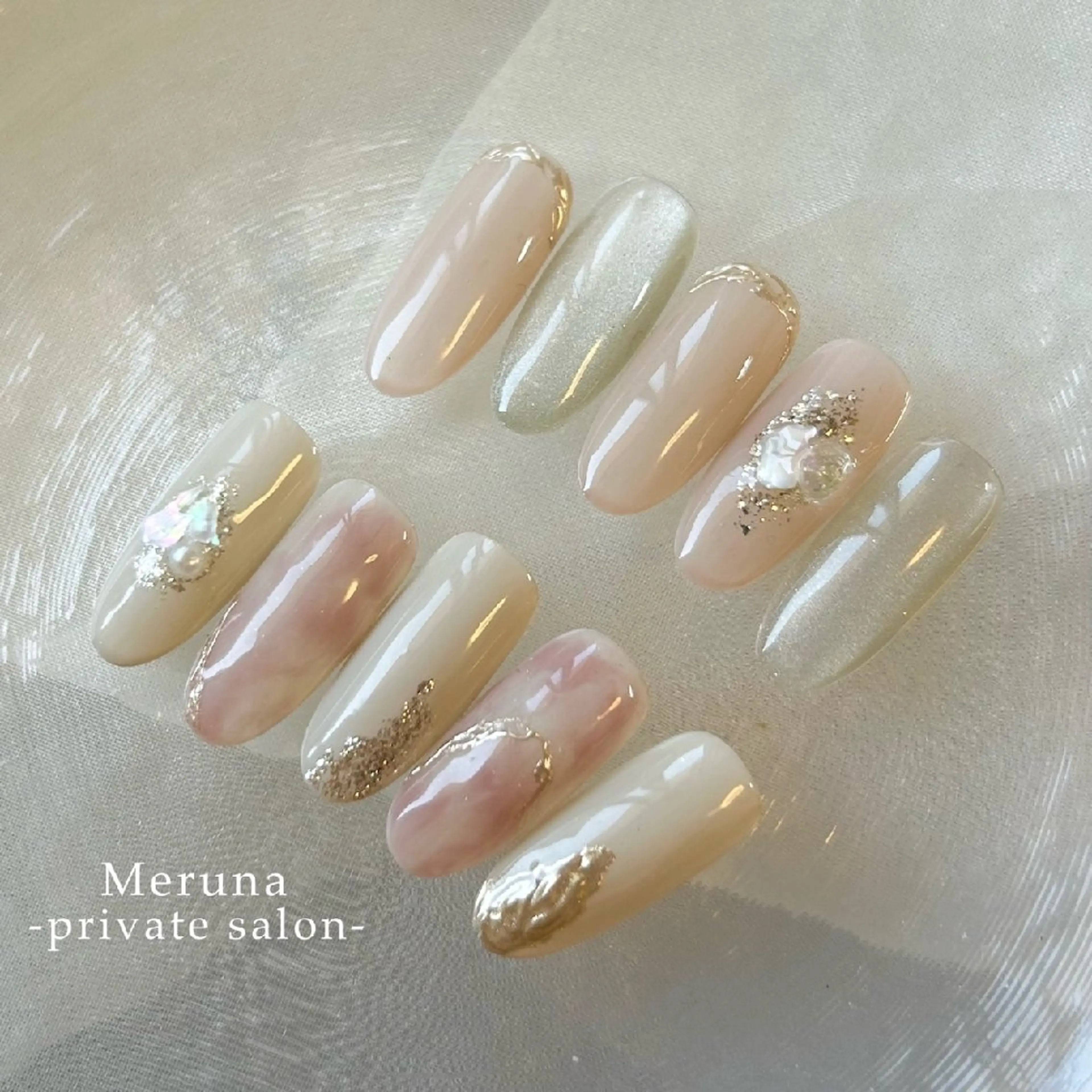 ネイル ニュアンスネイル ハンドネイル Meruna .ﾒﾙｰﾅ.のネイルデザイン