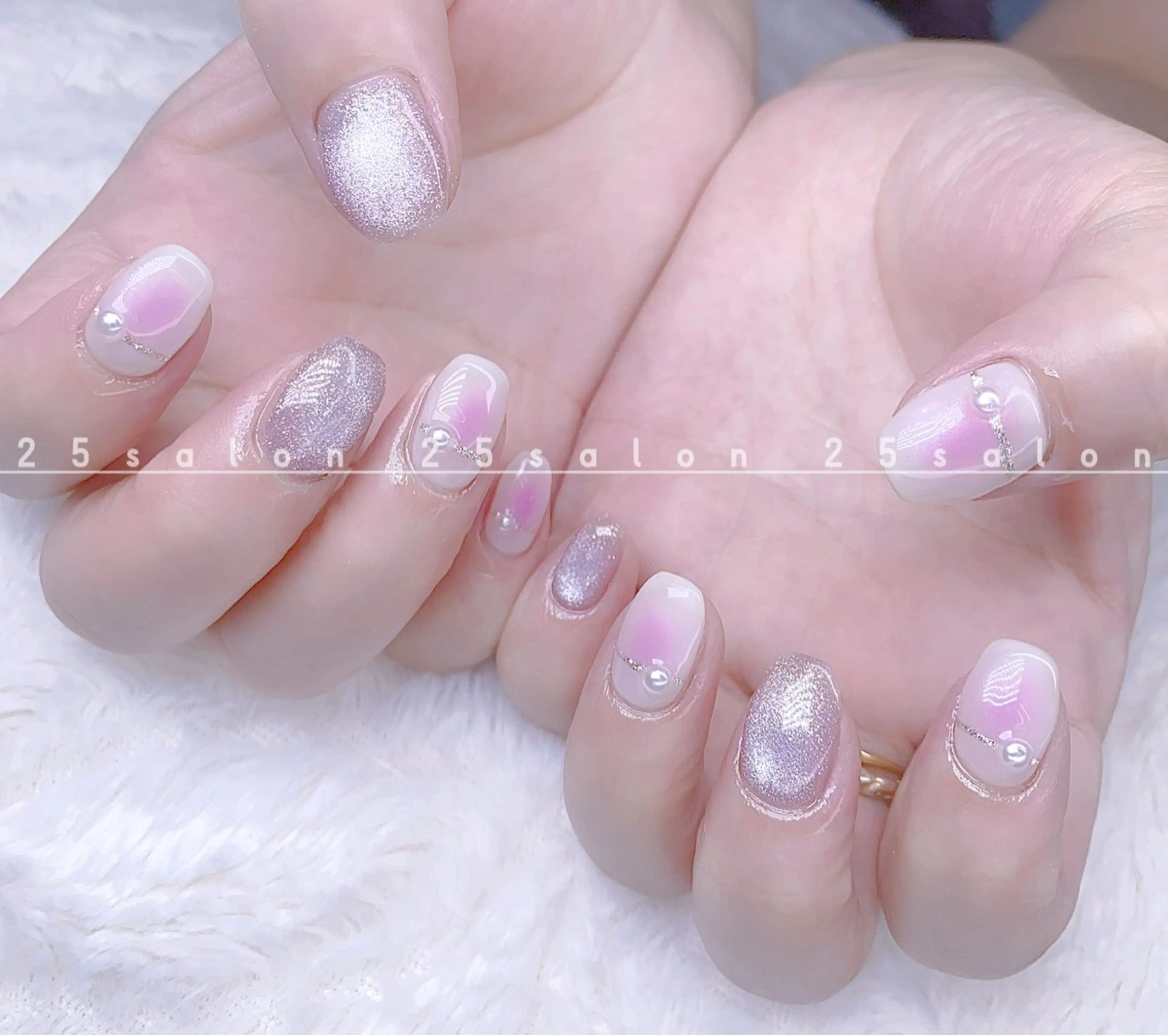 ネイル ジェルネイル 韓国ネイル ニュアンスネイル パラジェル ワンホンネイル 2 5のマツエク・マツパデザイン