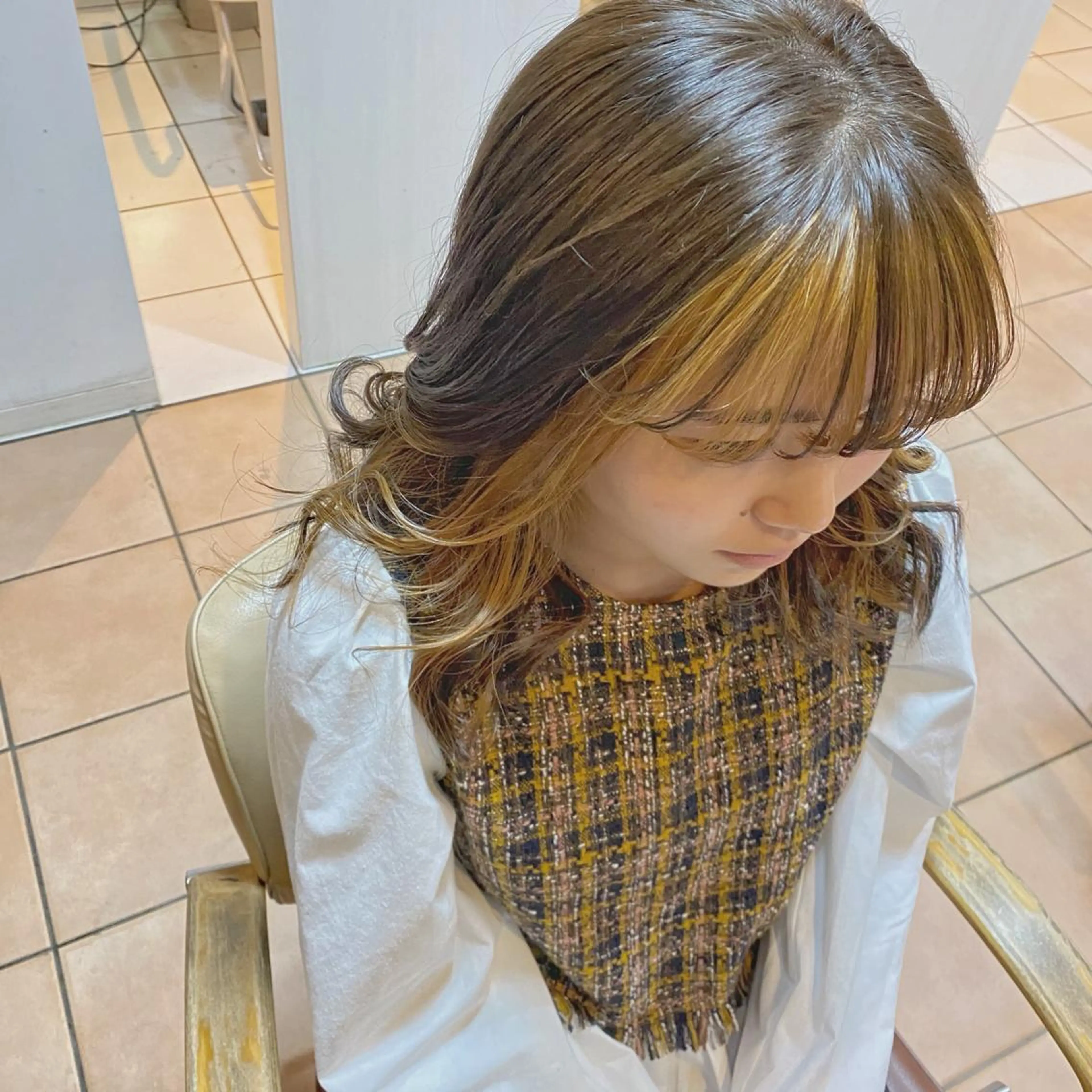 セミロング hair＆make EARTH大宮駅前店所属・くらかず あやねのヘアスタイル