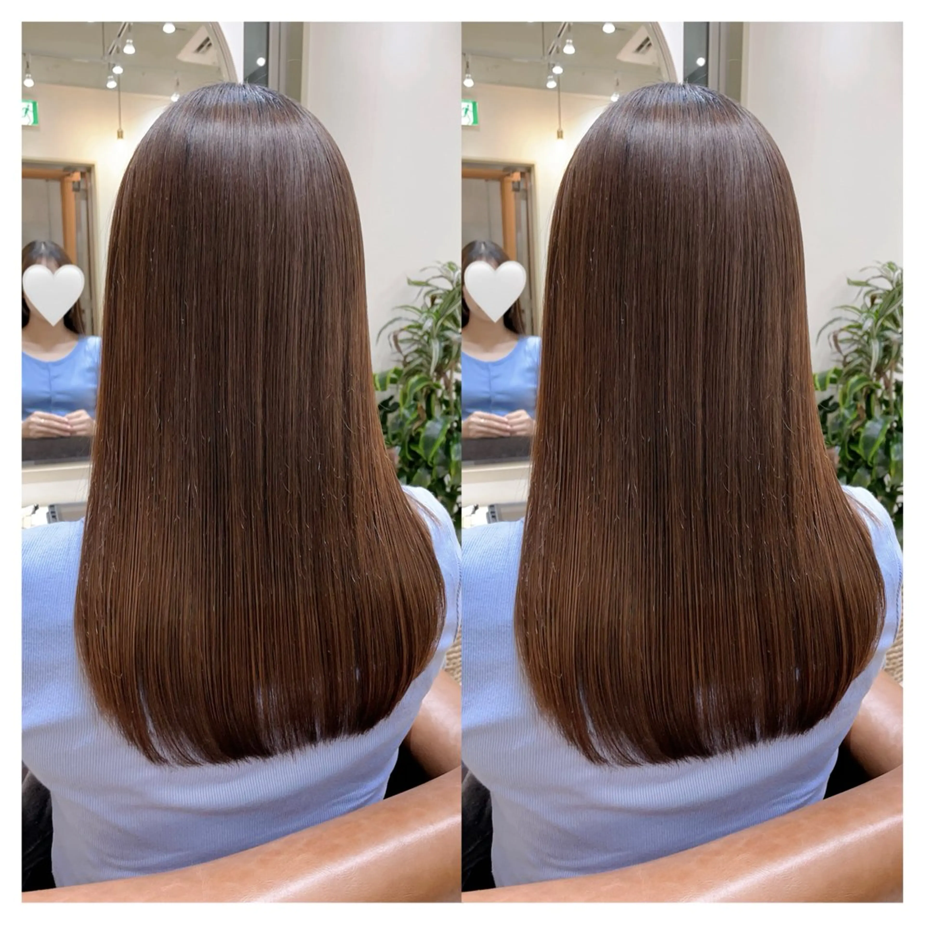 セミロング カラー カット ヘアカラー 縮毛矯正 トリートメント 村山 茉衣のヘアスタイル