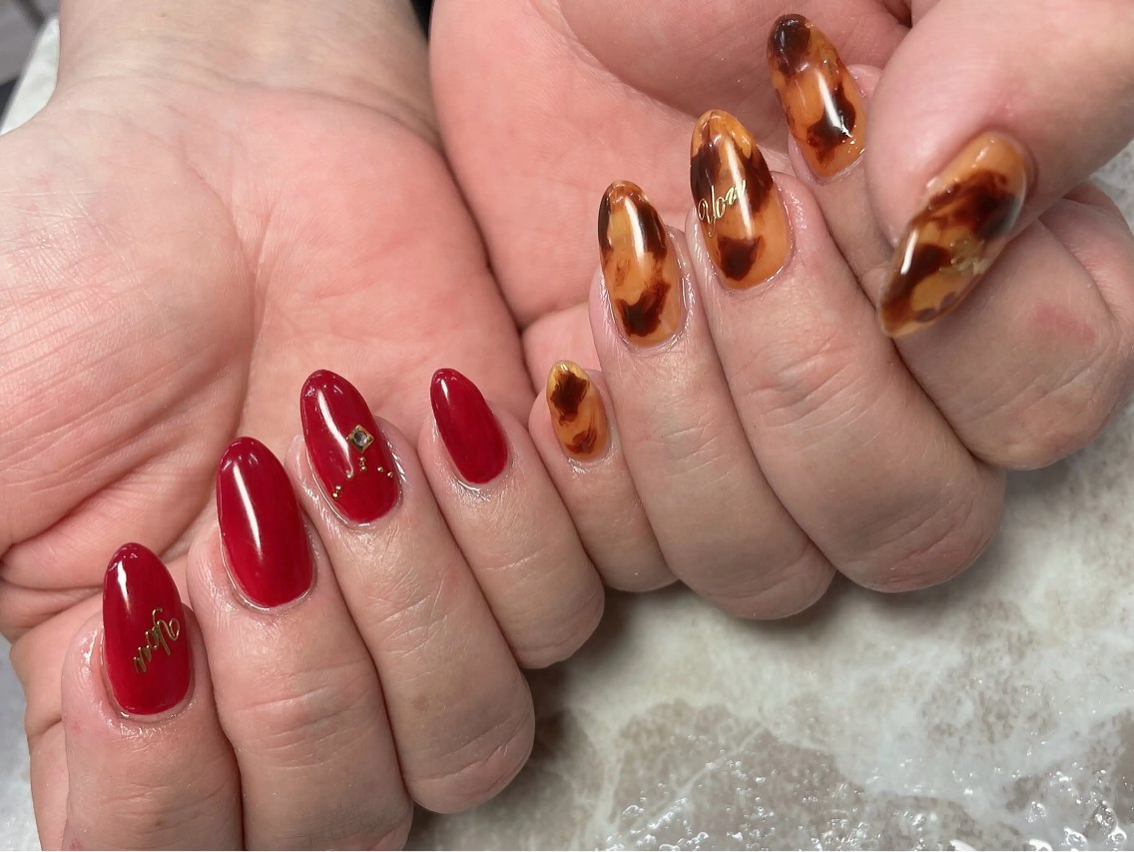 ネイル べっ甲ネイル 持ち込み Amour 佐智子の眉毛・アイブロウイメージ