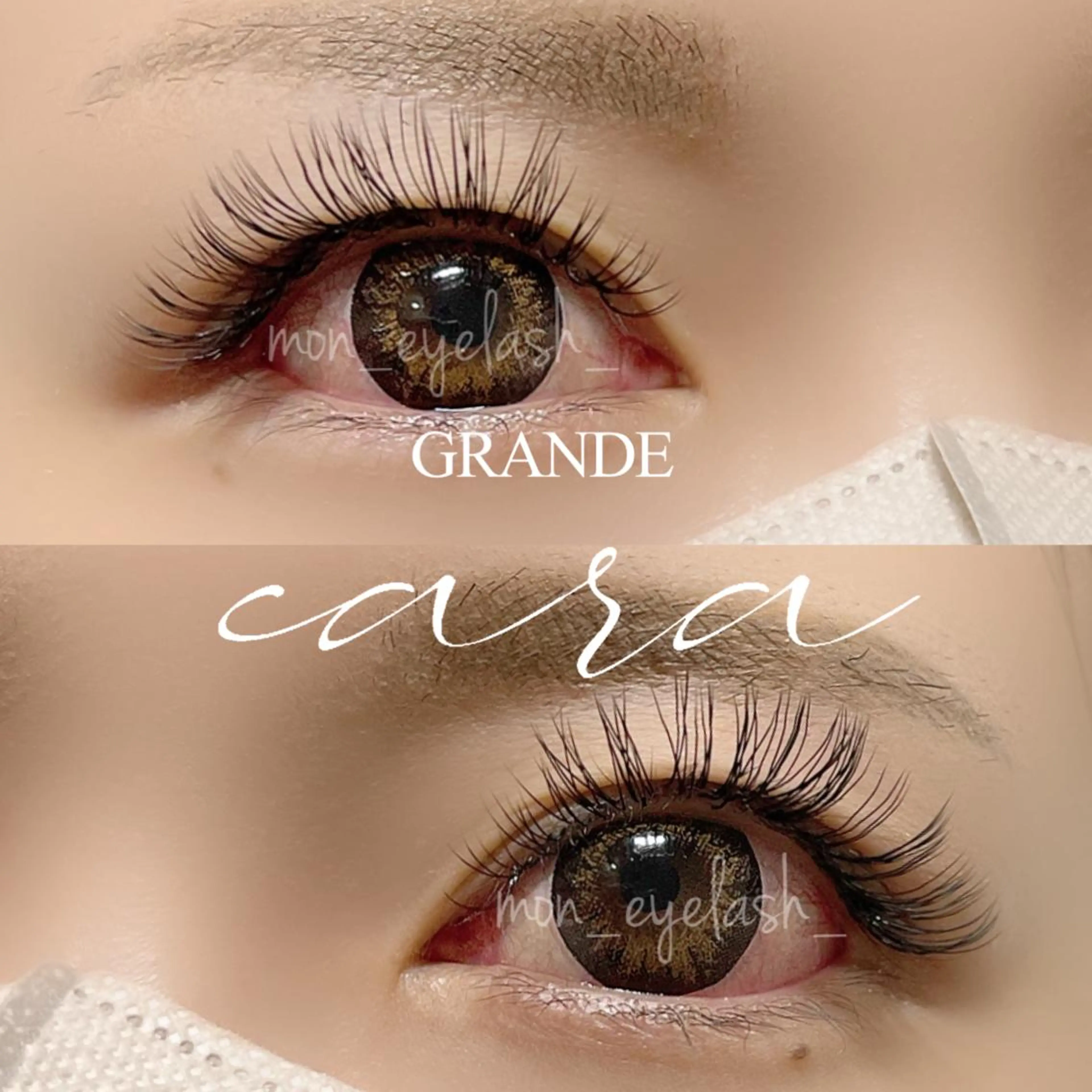 マツエク・マツパ アイブロウ バインドロック マツエク GRANDEcara 栄　Miki🍀のマツエク・マツパデザイン