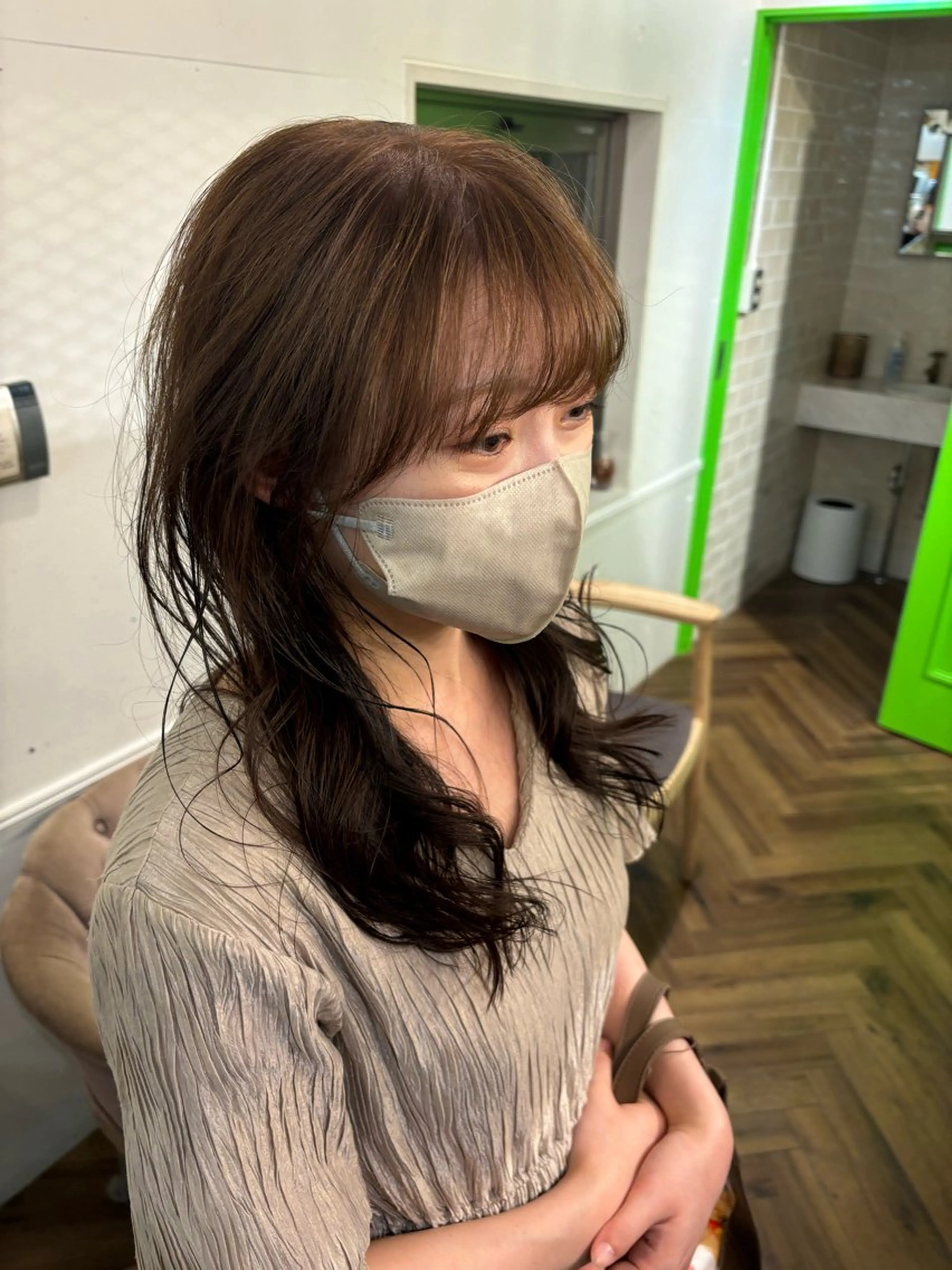 ロング 顔まわりレイヤー 顔周りカット レイヤーカット レイヤー/パーマ sHOTAのヘアスタイル