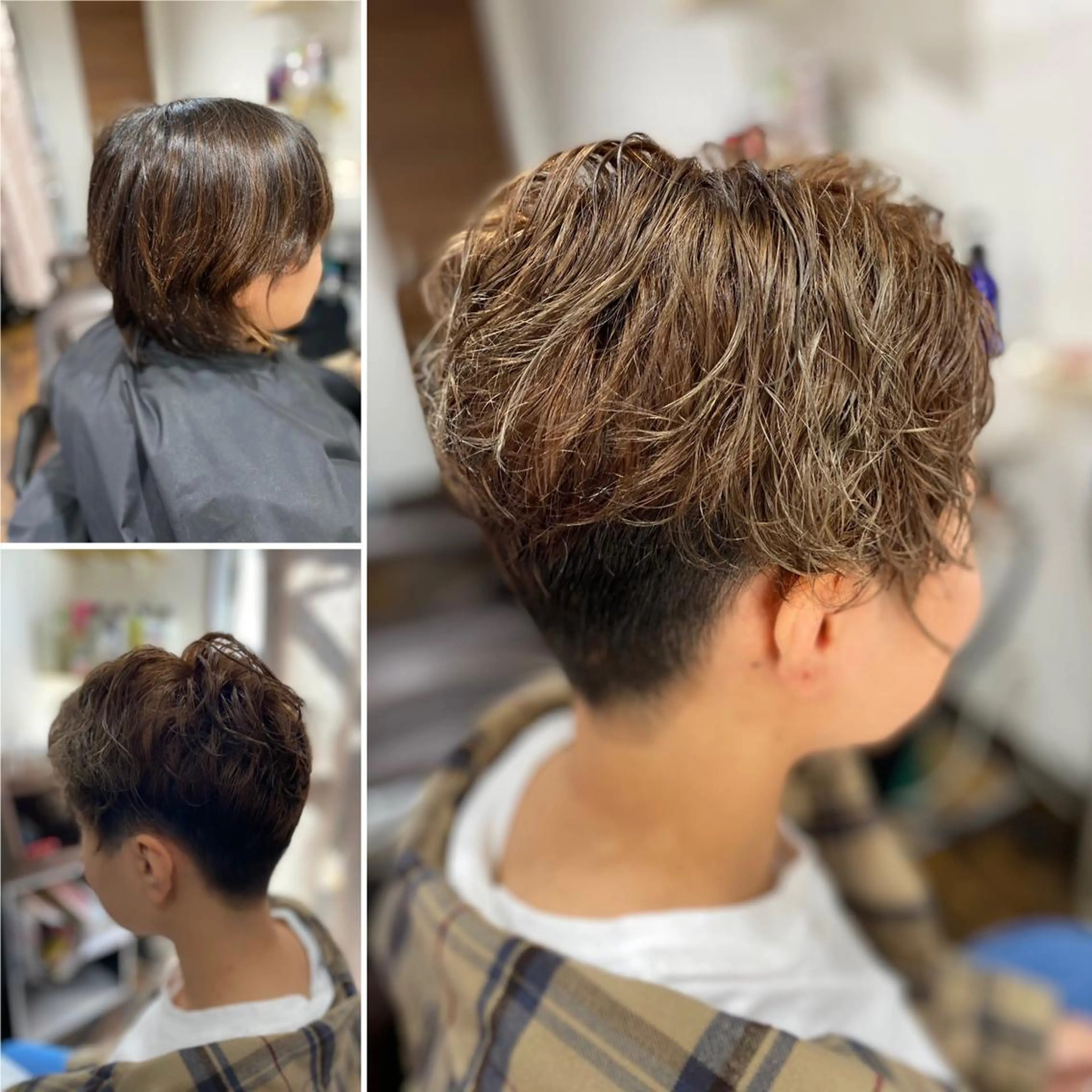 ショート カラー パーマ くせ改善師 髪質改善師ゴトウのヘアスタイル