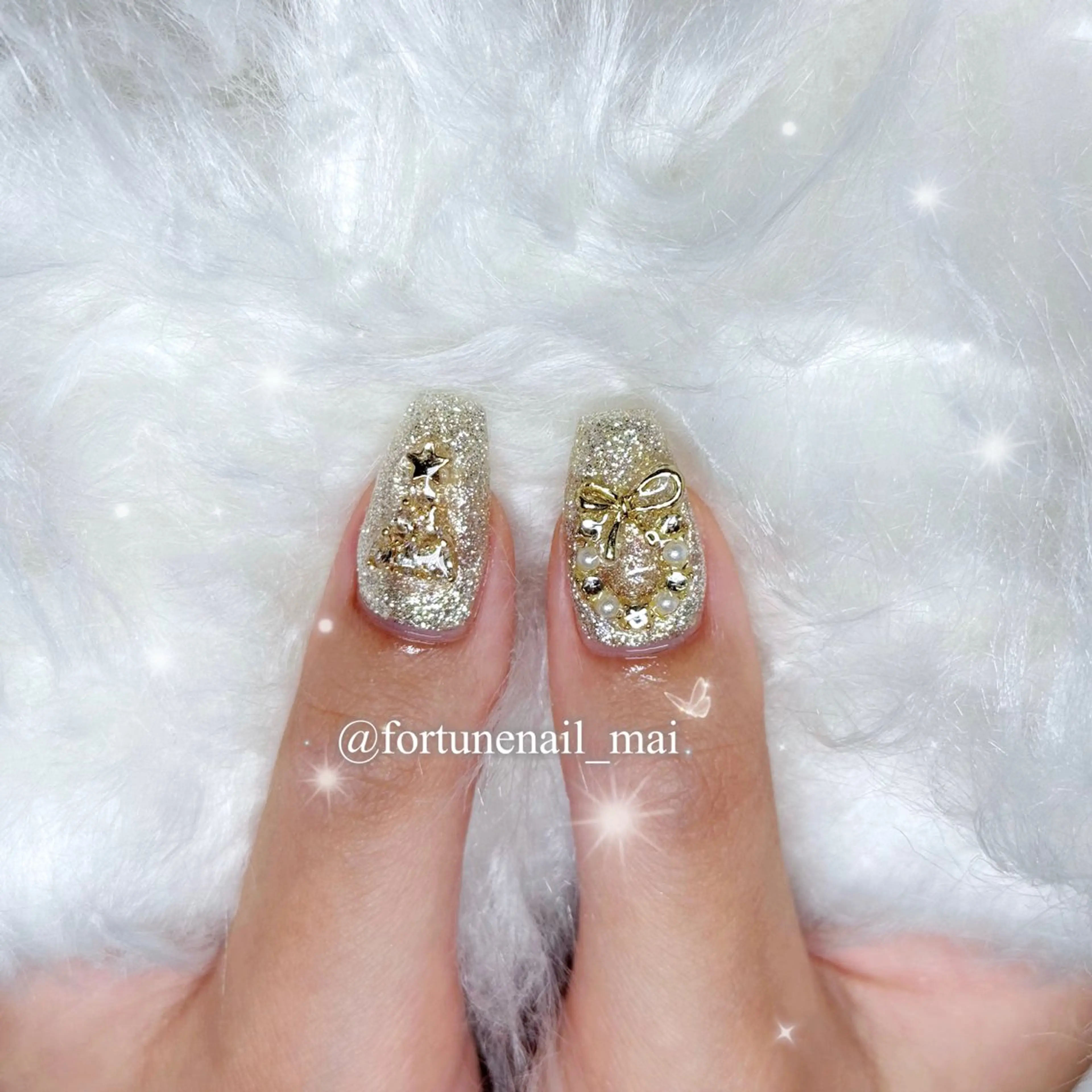 ネイル 冬ネイル クリスマス ハンドネイル 🎀Mai 🎀✩.*のネイルデザイン