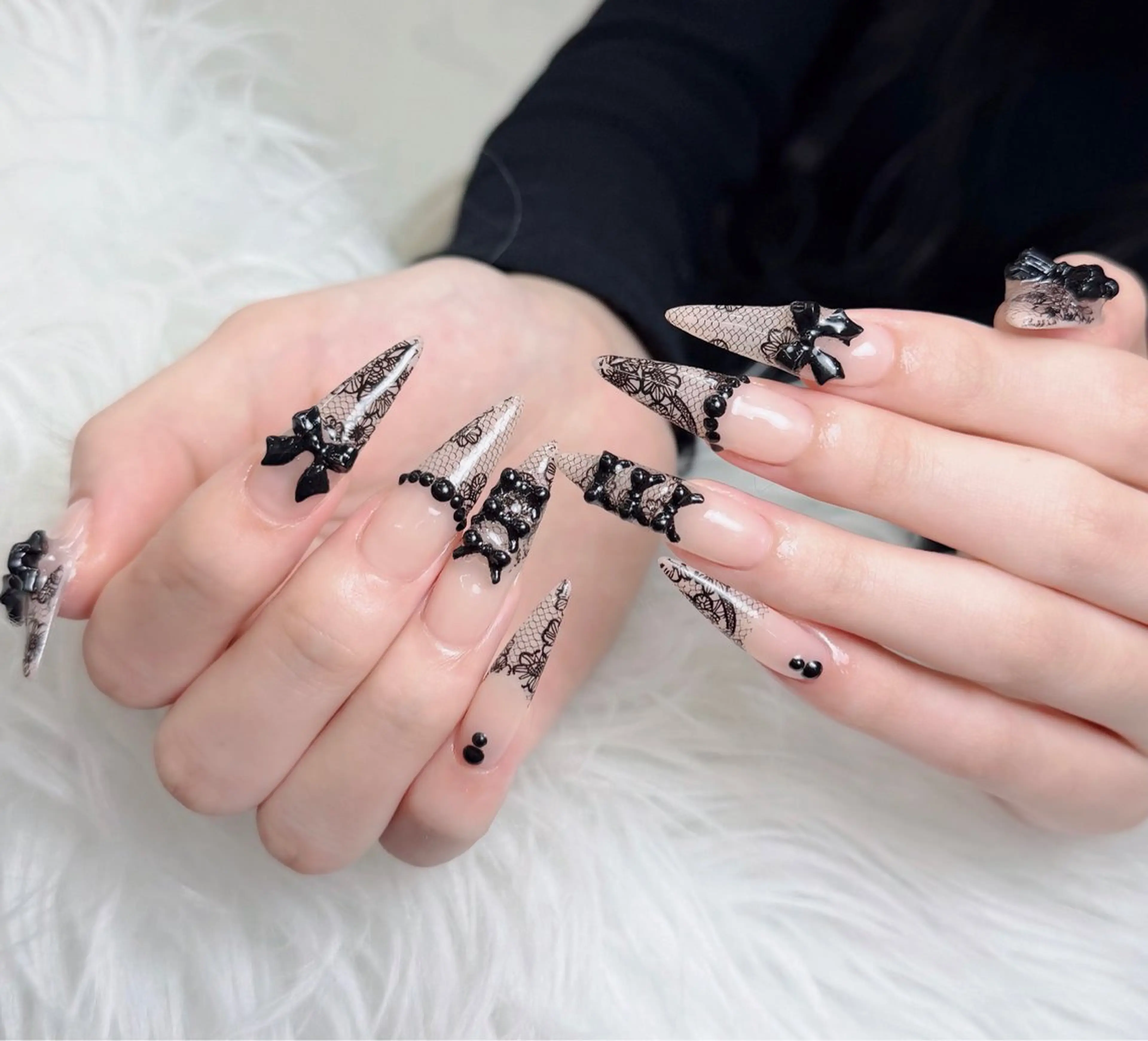 ネイル アートネイル フレンチネイル ジェルネイル 韓国ネイル マグネットネイル ハンドネイル Lenie Nailsのネイルデザイン