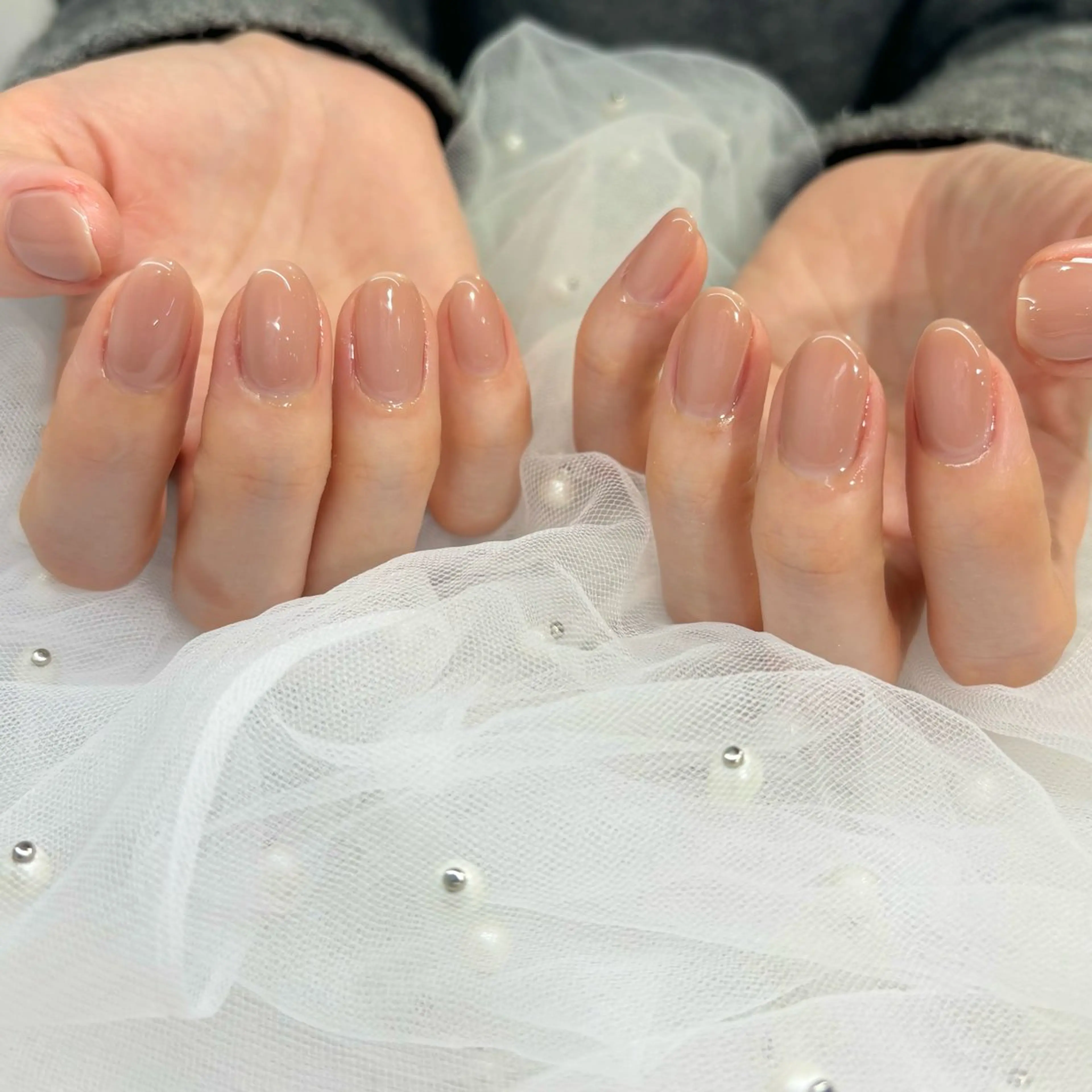 ネイル ワンカラーネイル シンプルネイル ハンドネイル 荒巻 めいのネイルデザイン