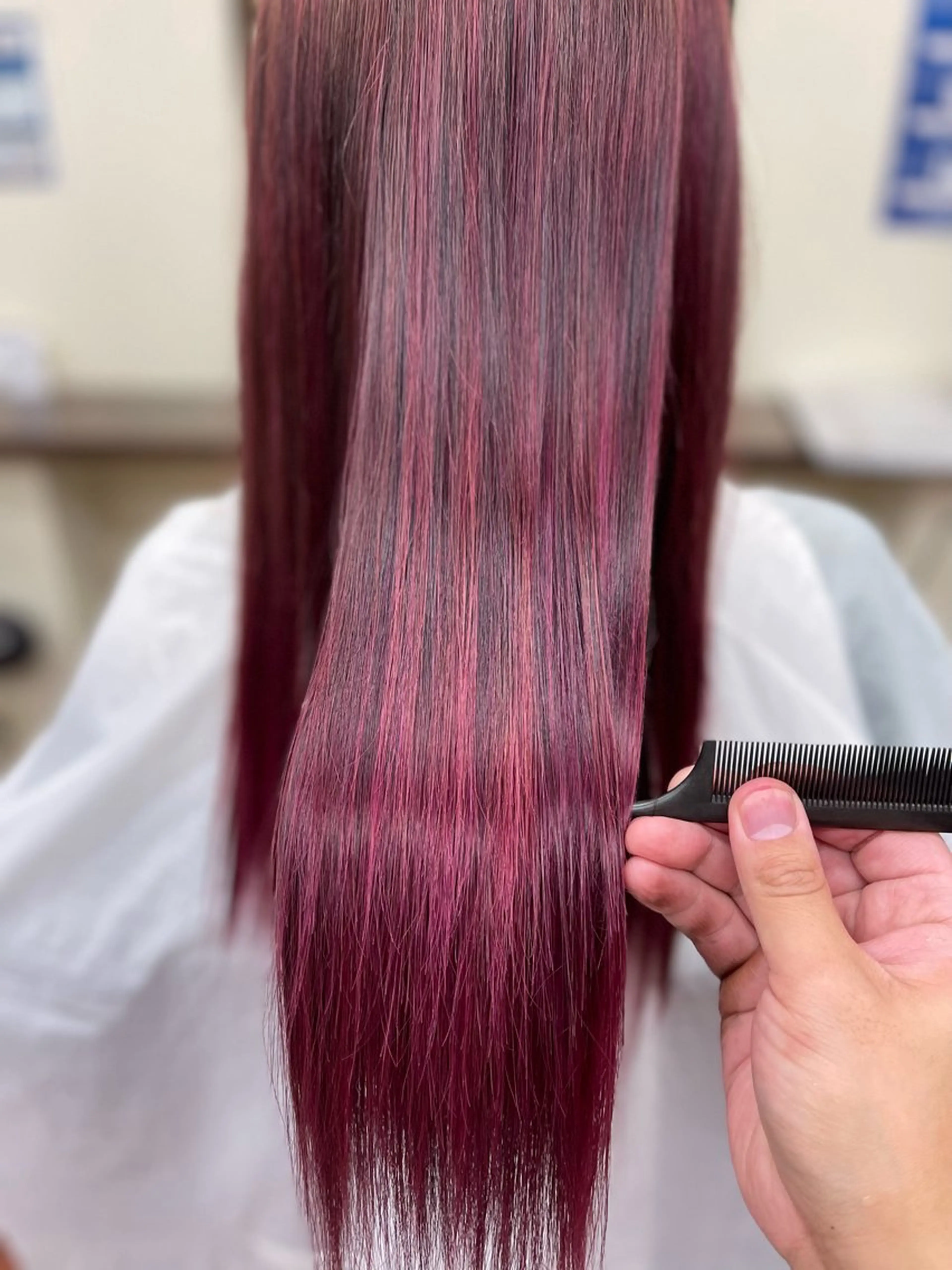 カラー ピンクカラー 卒業式のヘアスタイル ヘアカラー トリートメント 田中 就のヘアスタイル