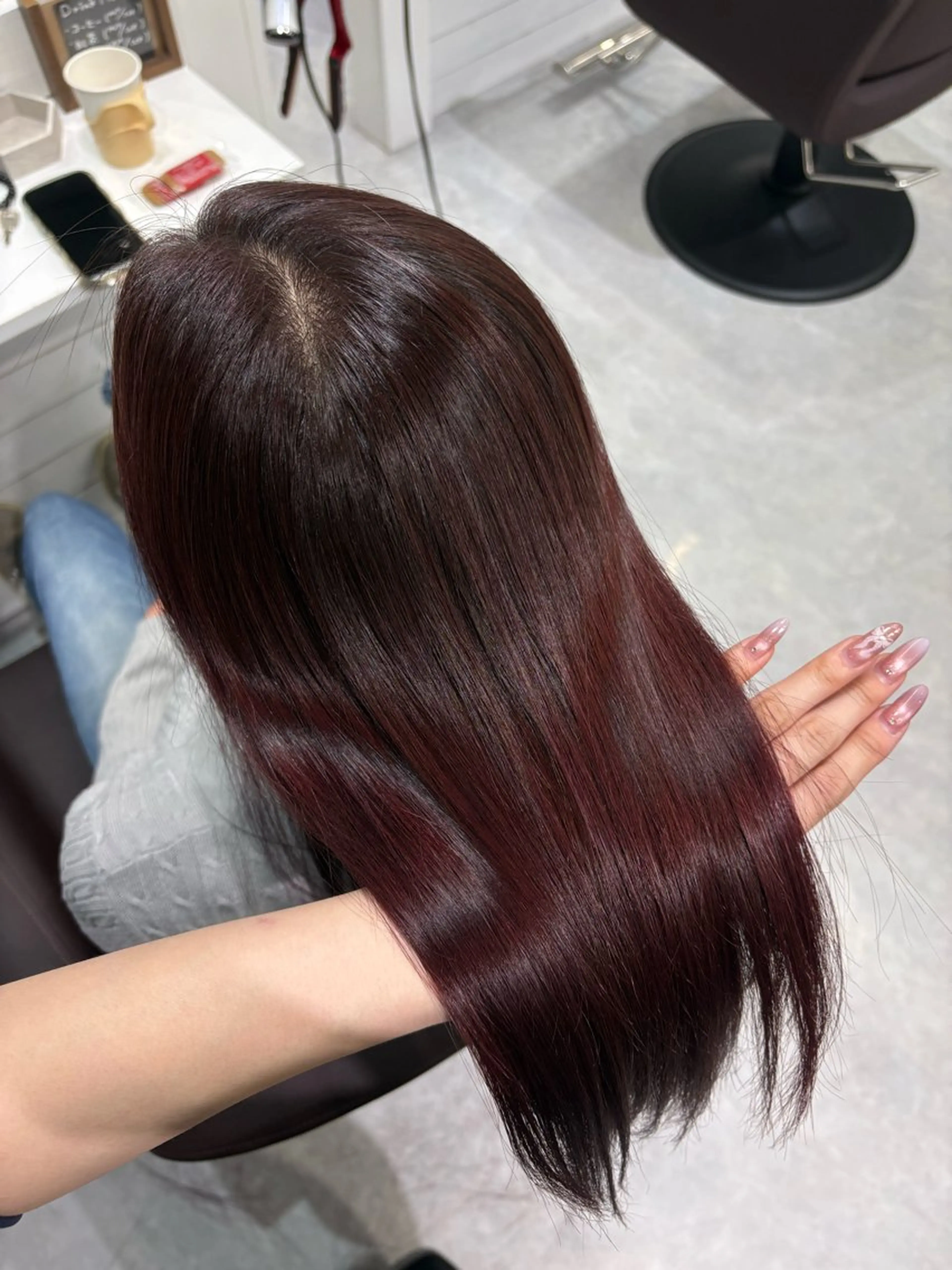 ミディアム ヘアカラー トリートメント あい❤︎ /髪質改善/韓国巻きのヘアスタイル