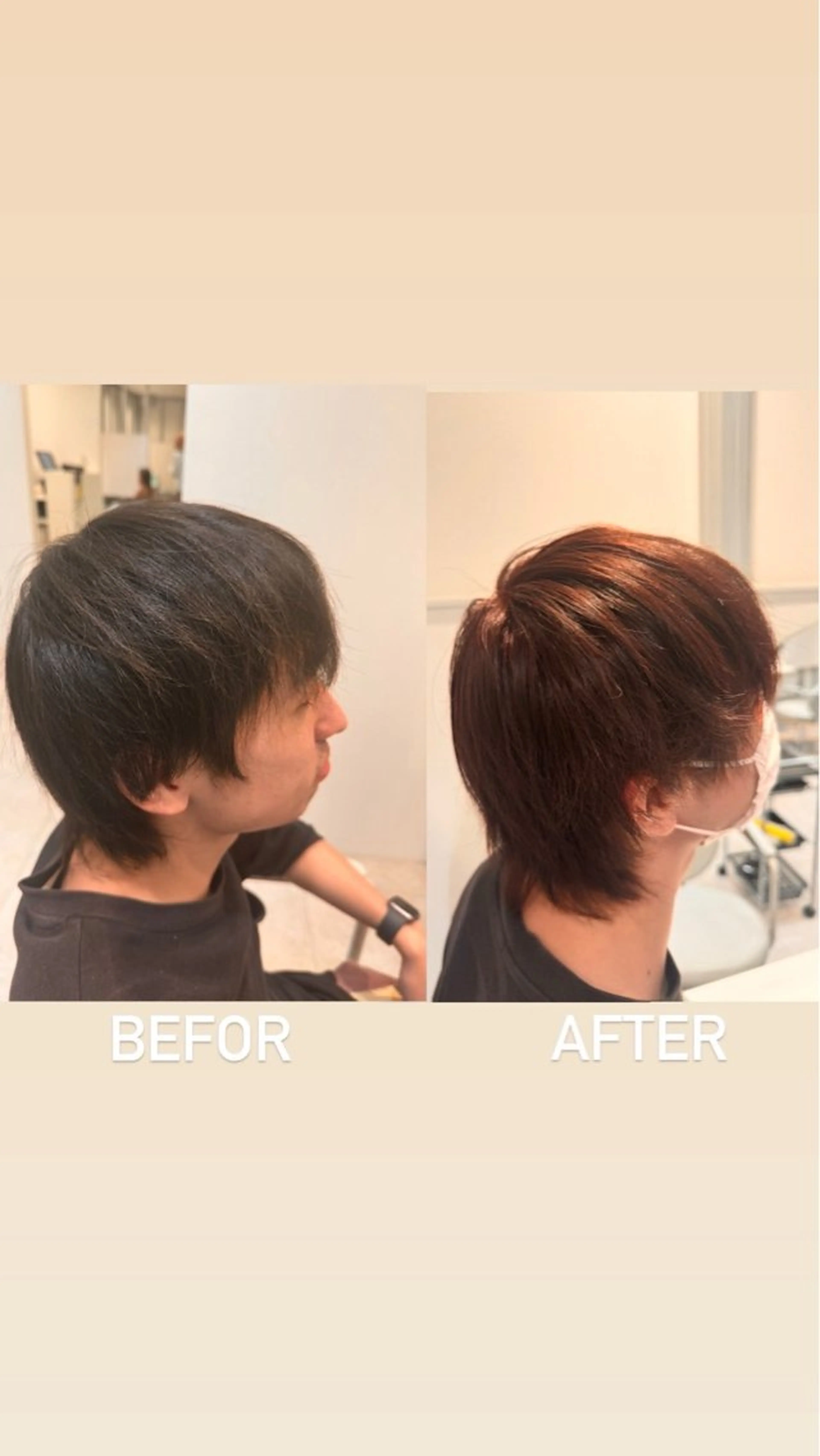 ショート カラー メンズ SHO ✂︎のヘアスタイル