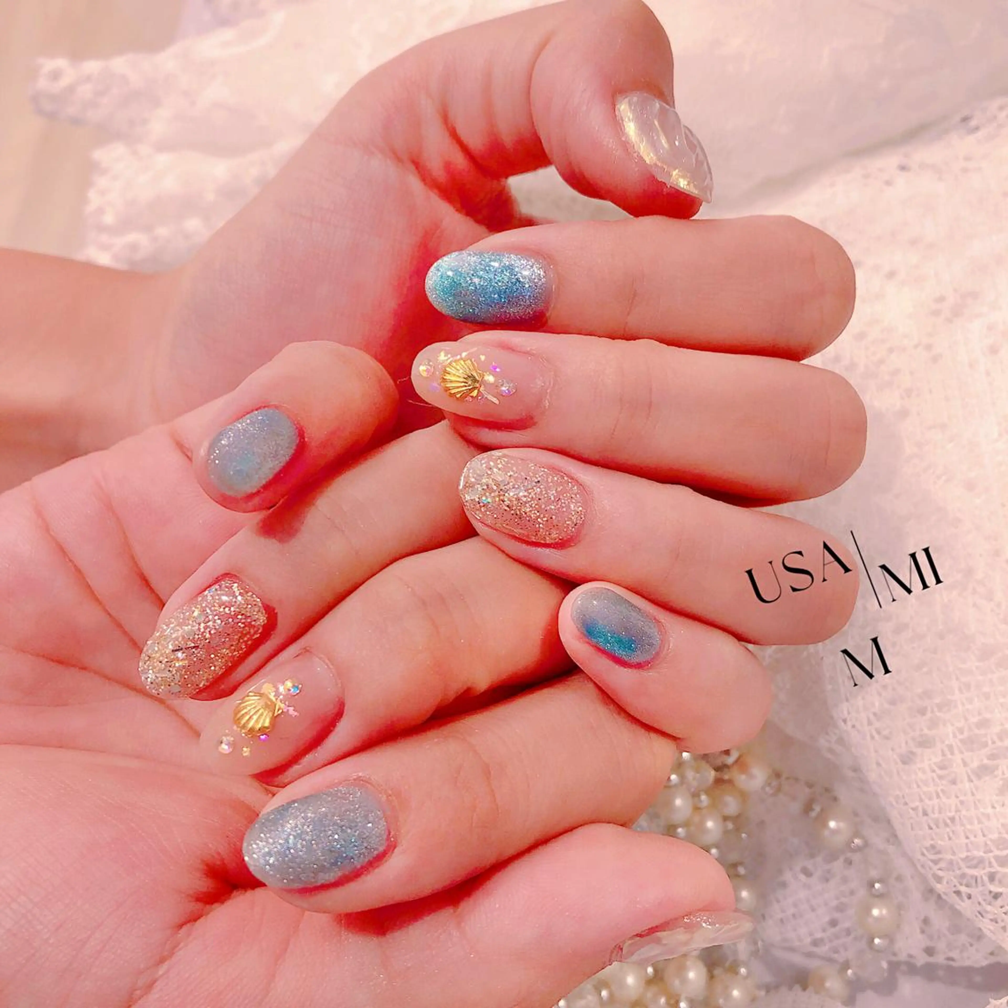 ネイル ハンドネイル USAMiMi 🐰💕のネイルデザイン