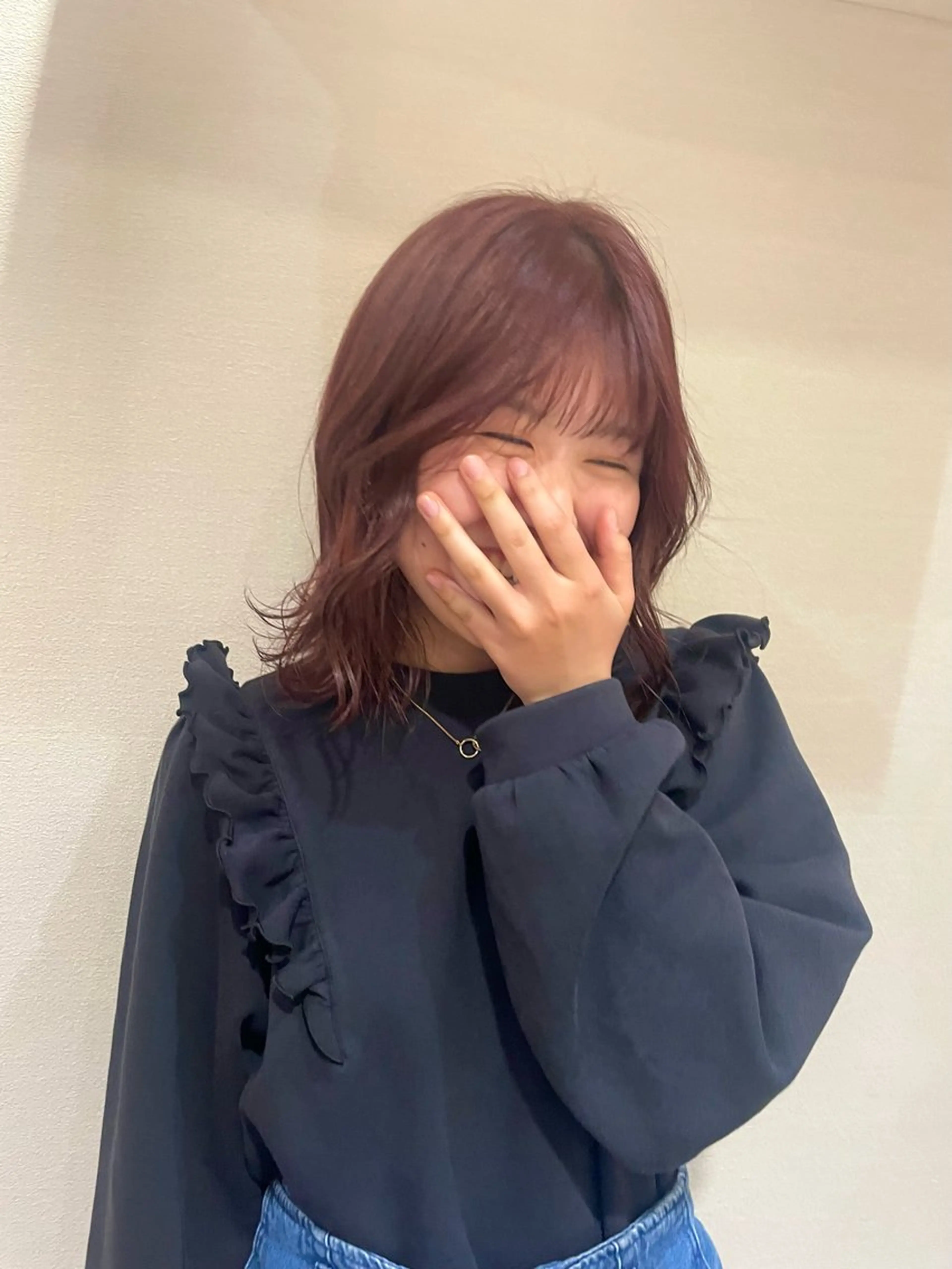 カラー ベージュ/透明感/ 桃子🎀のヘアスタイル