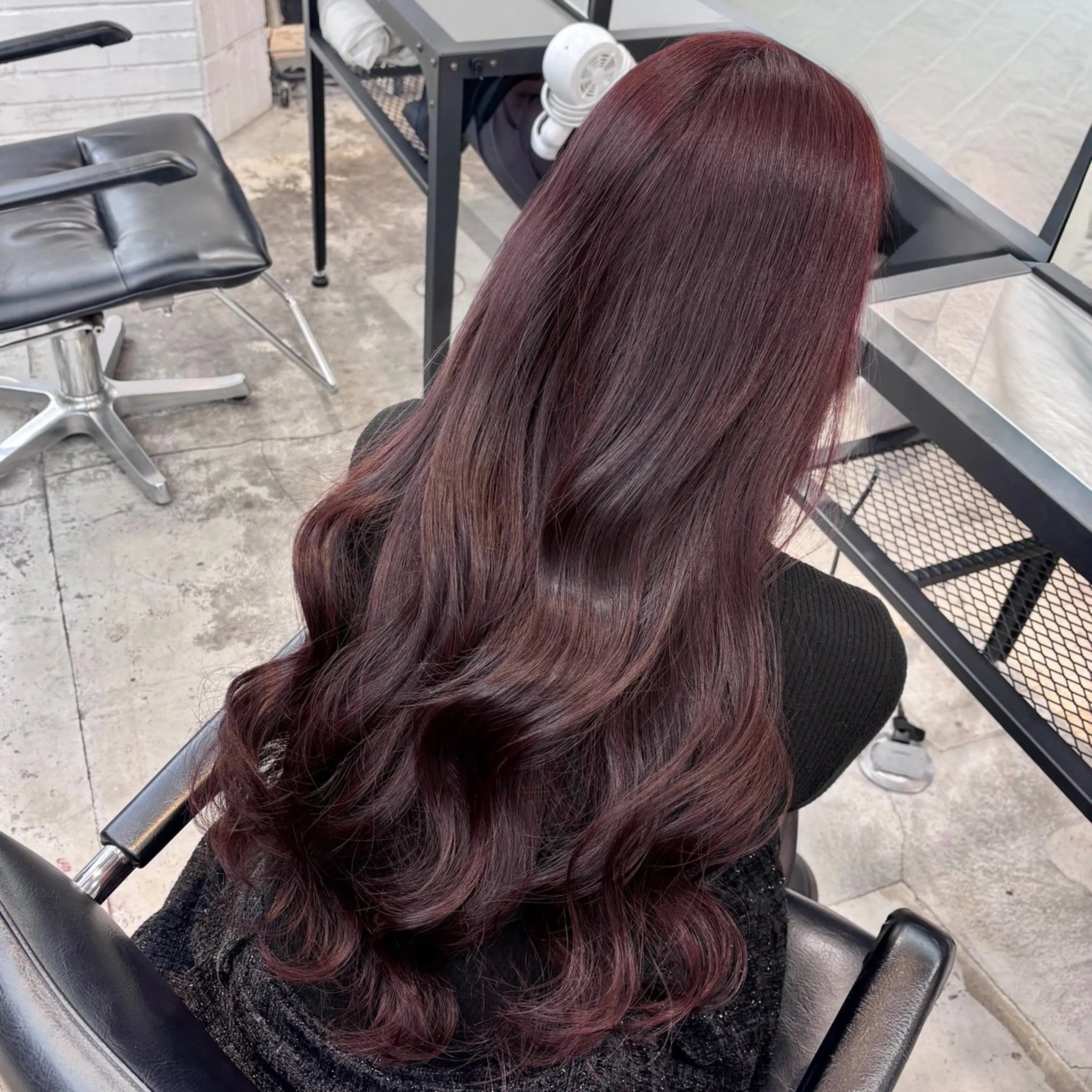 セミロング カラー ヘアアレンジ 🎀モテ暖色× エクステ🎀あかりのヘアスタイル