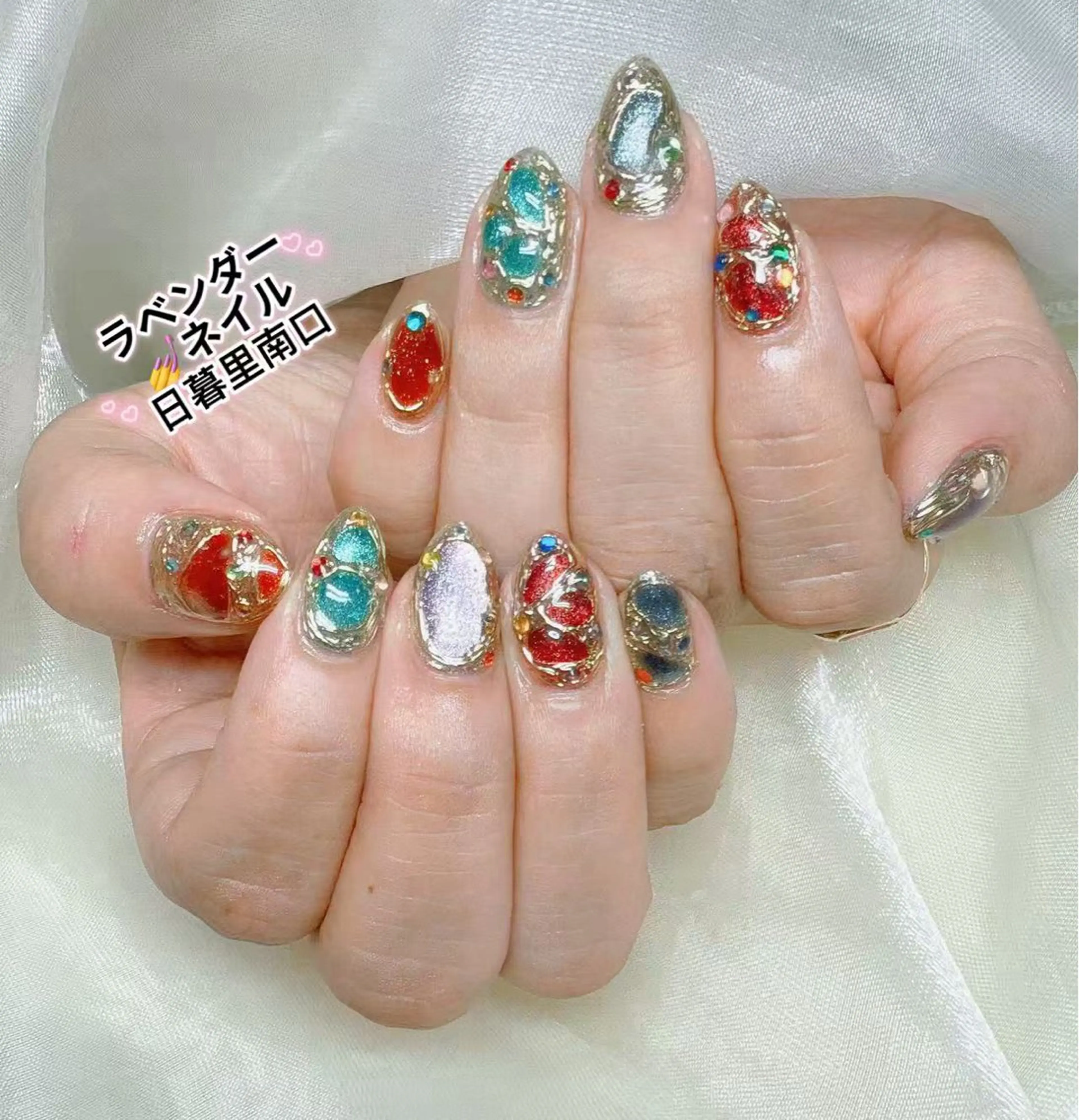 ネイル ラベンダー💖日暮里 ルル💖ネイルのネイルデザイン