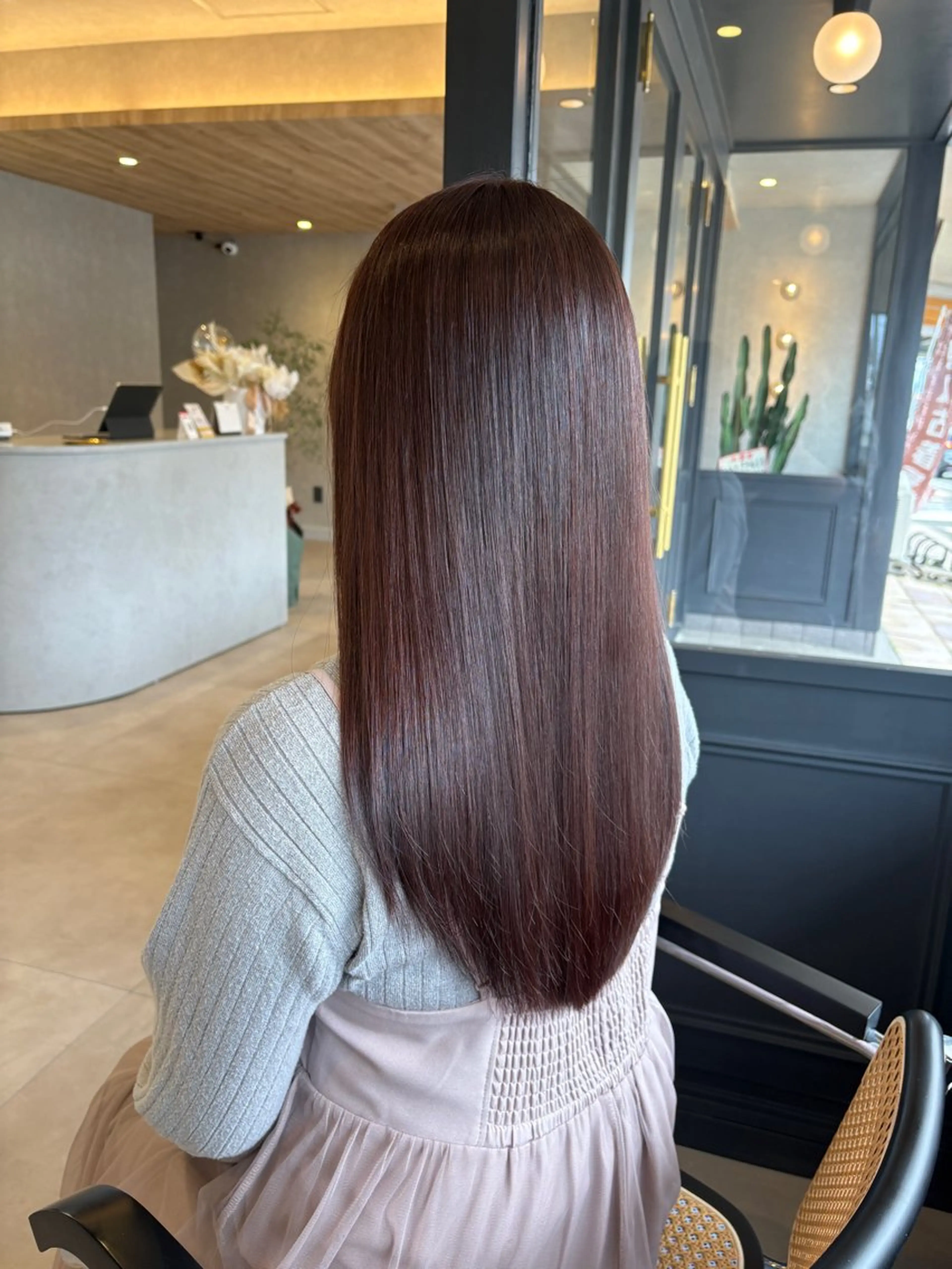 ロング ピンクラベンダー カット ヘアカラー ✨NEW OPEN/ 美髪矯正/山田千里✨のヘアスタイル