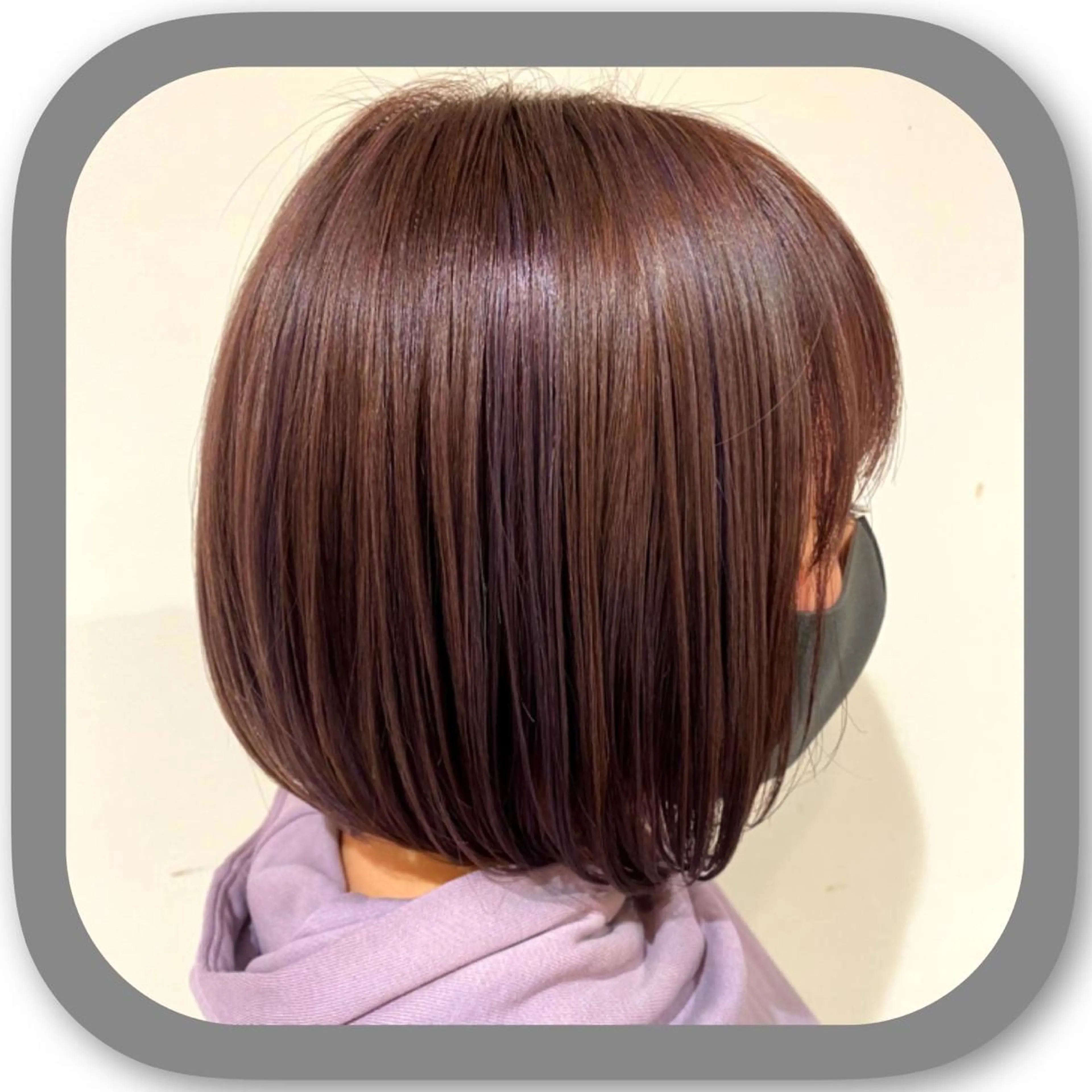 ショート アッシュ ボブ 髪質改善 レイヤーカット ショートヘア カット ヘアカラー ショート〜ミディアム 喜多司のヘアスタイル