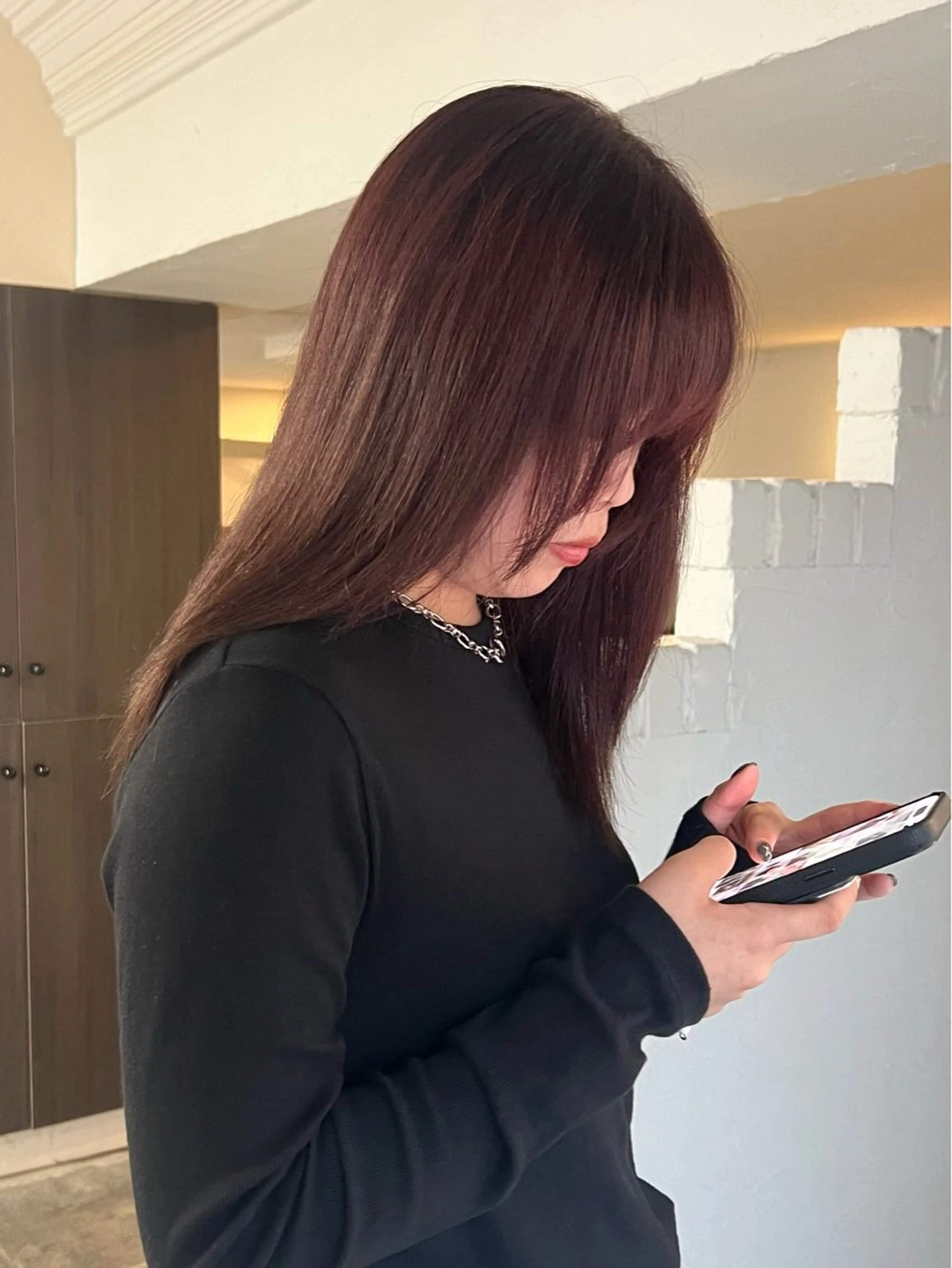 セミロング カラー ラベンダーカラー トリートメント 🫧 harunaのヘアスタイル