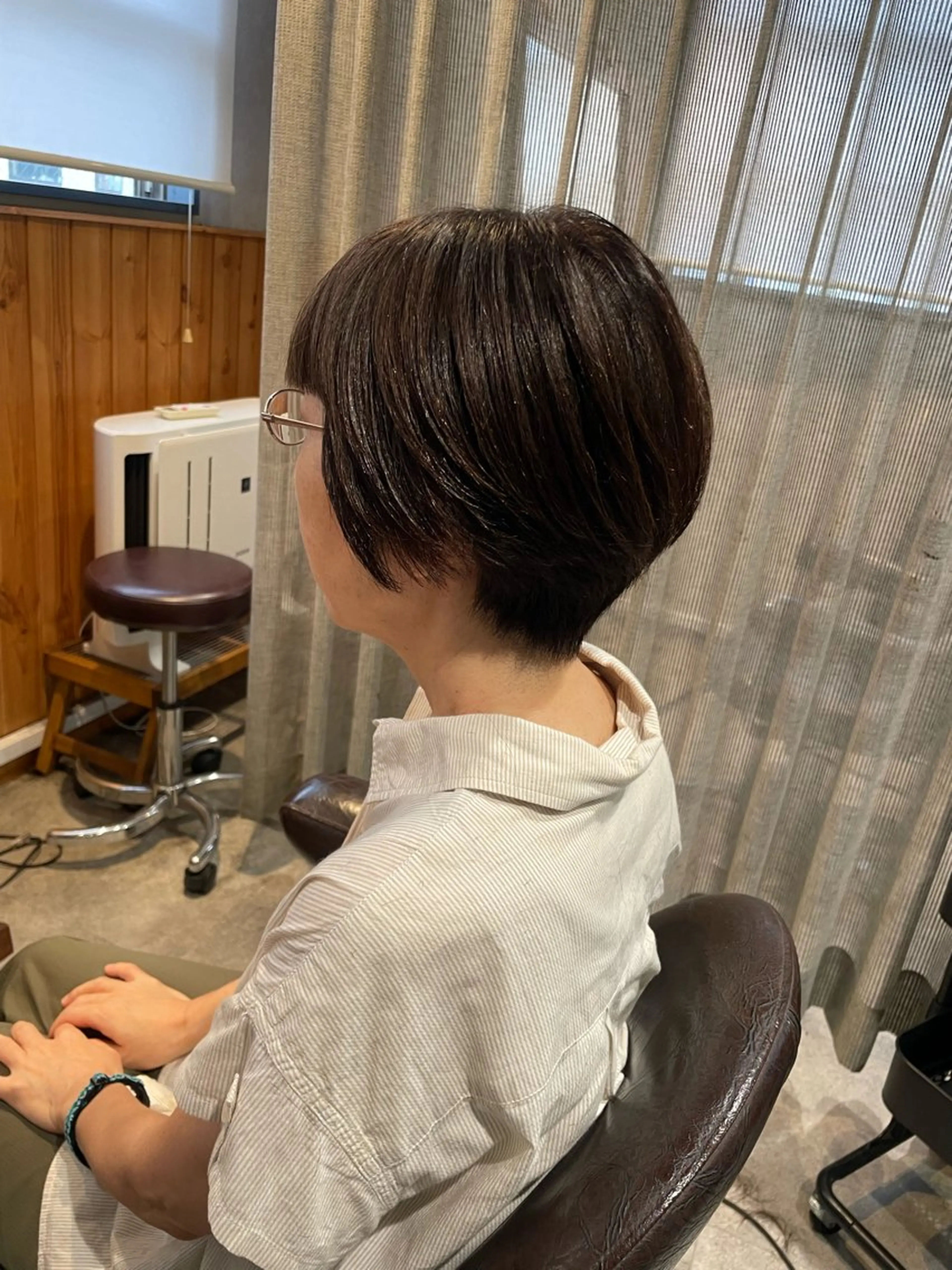 ショート カラー アッシュ アッシュブラウン ブラウンカラー ショートヘア カット ヘアカラー トリートメント 髪質改善/Bloss om🌷高橋沙衣のヘアスタイル