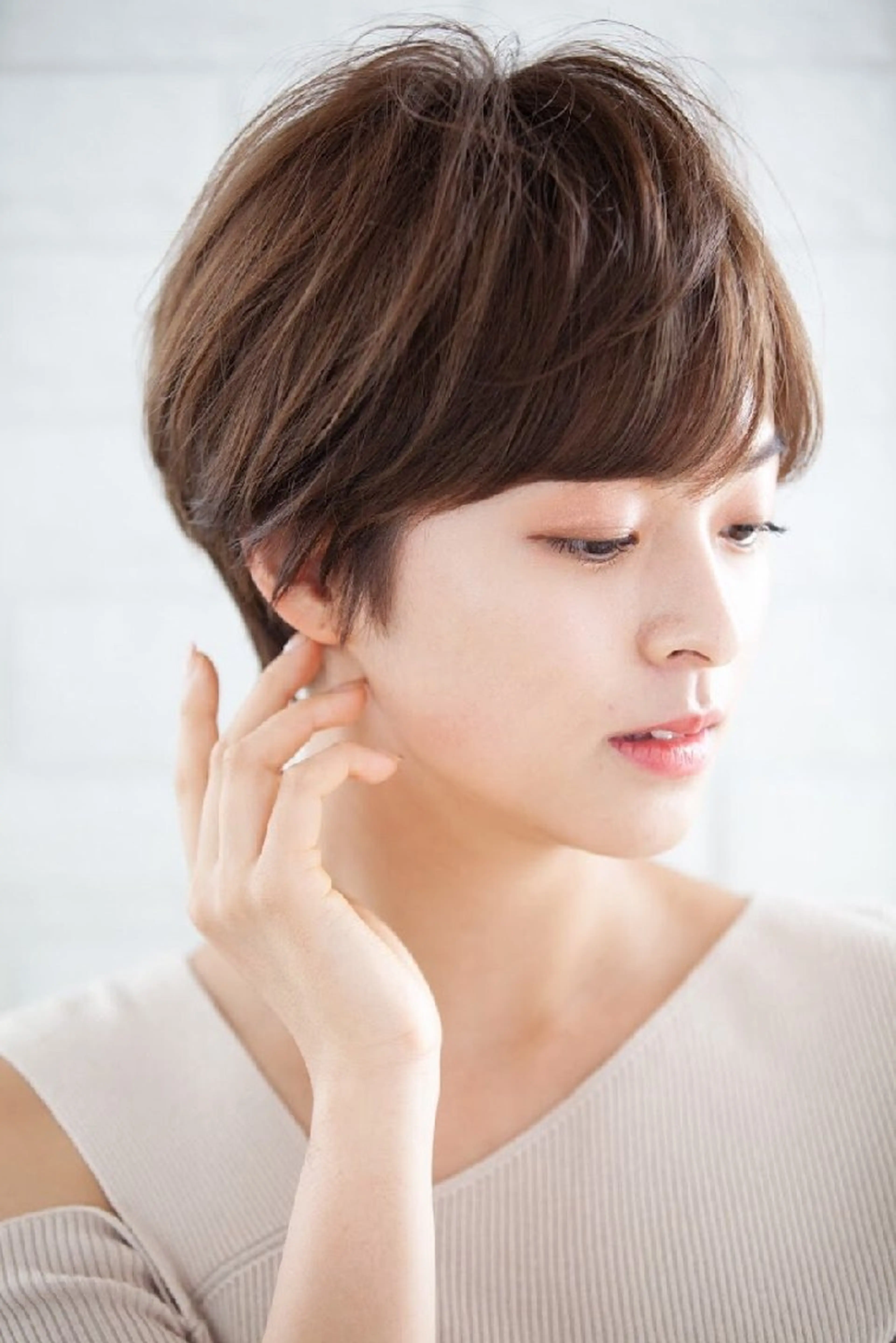 ショート カラー 髪質改善 トリートメント カット ヘアカラー トリートメント 深夜まで営業中‼️ レム髪質改善のヘアスタイル