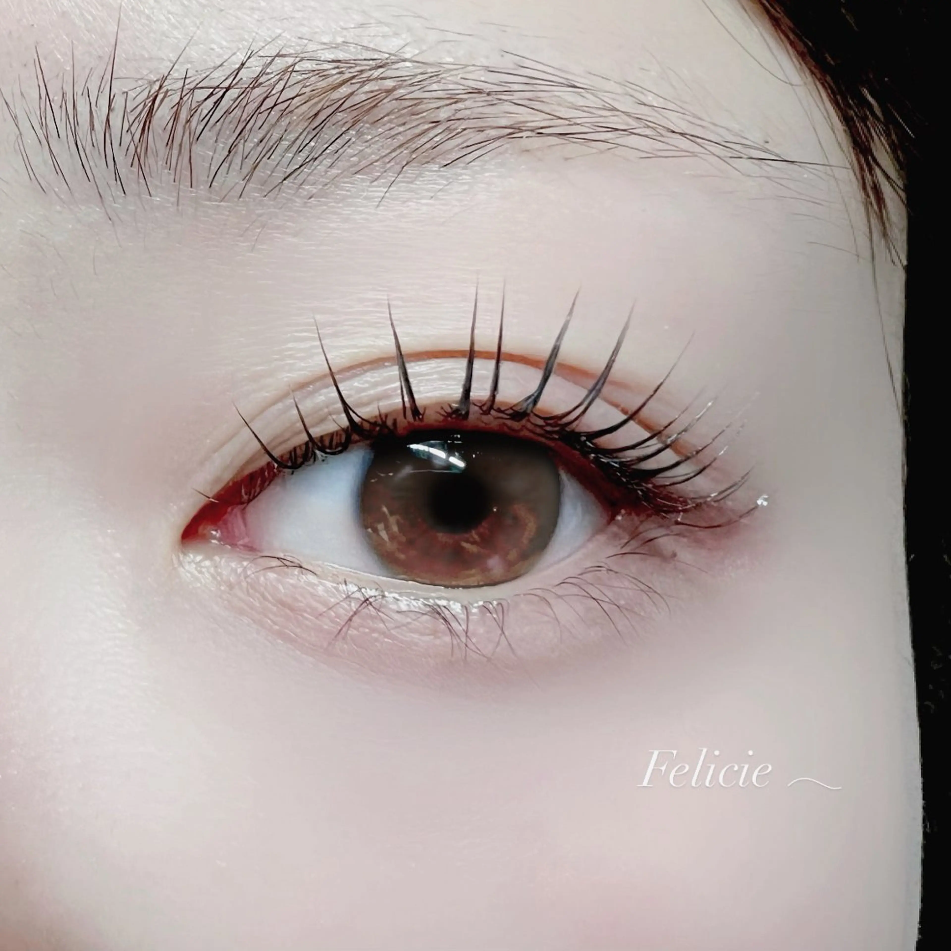 マツエク・マツパ パリジェンヌラッシュリフト マツパ Felicie＊ Sayakaのマツエク・マツパデザイン