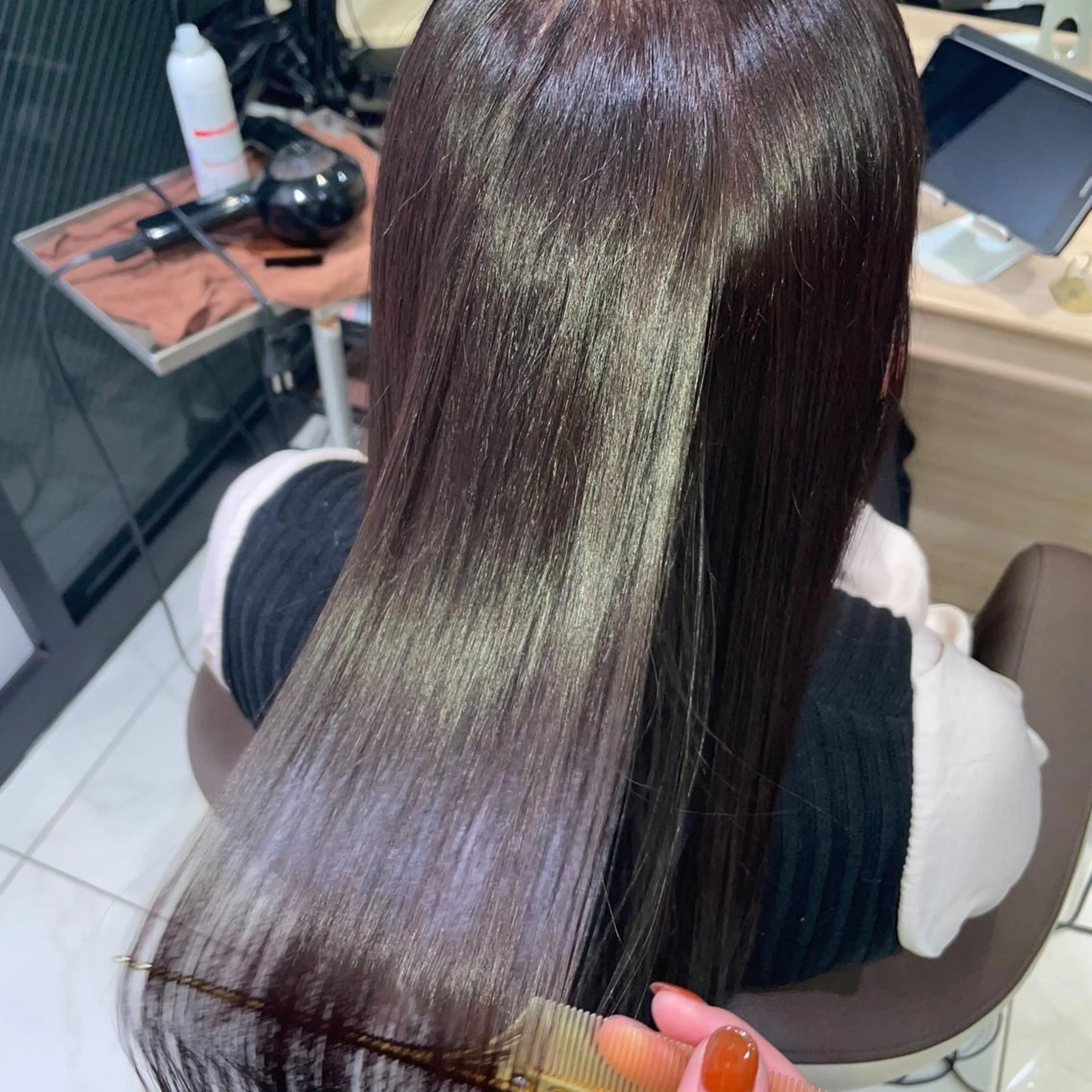 ロング カラー ヘアセット/メンズ パーマChihoのヘアスタイル