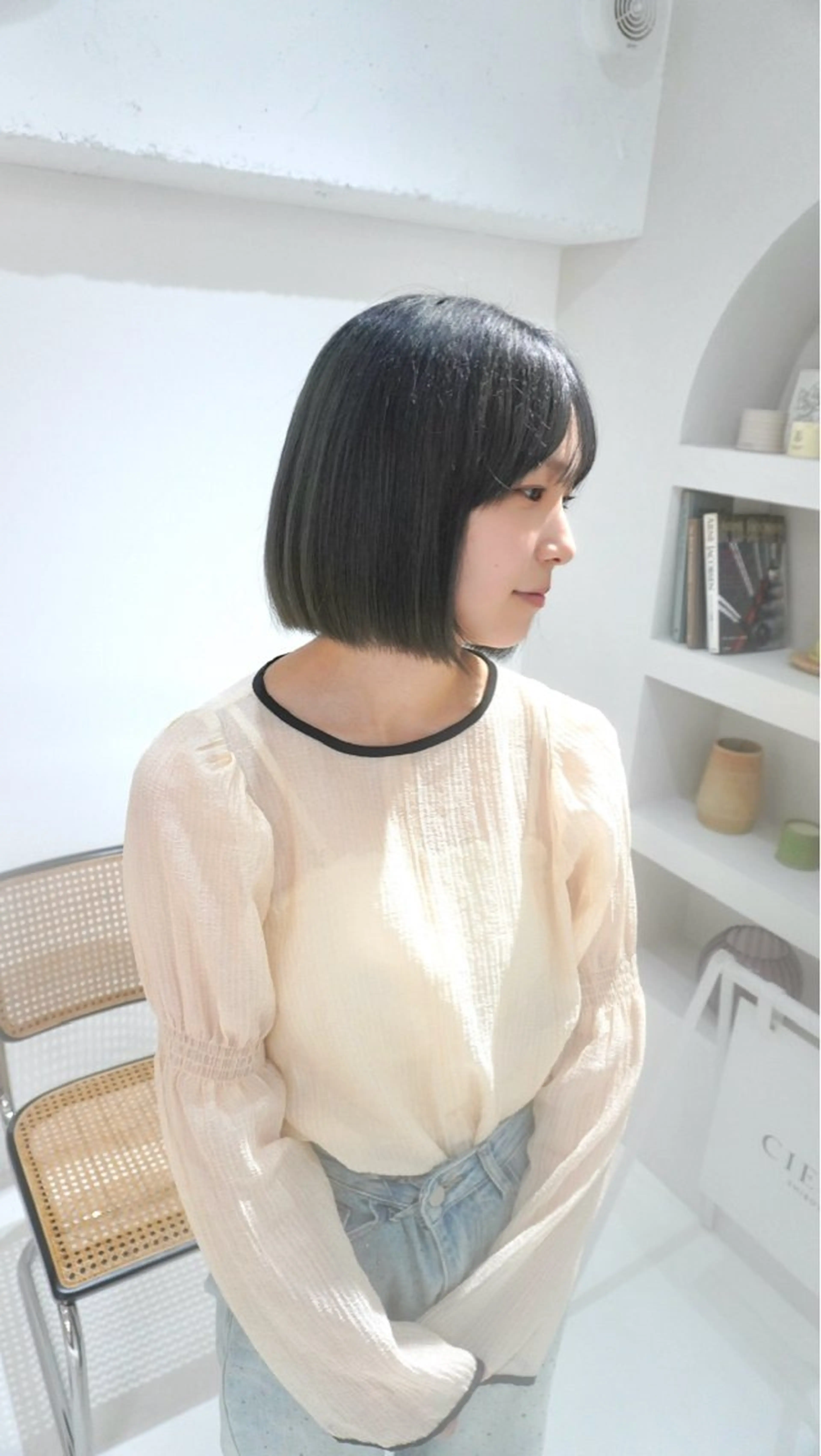 カラー ブリーチ 透明感カラー ヘアカラー カットモデル募集中 千葉大夢のヘアスタイル