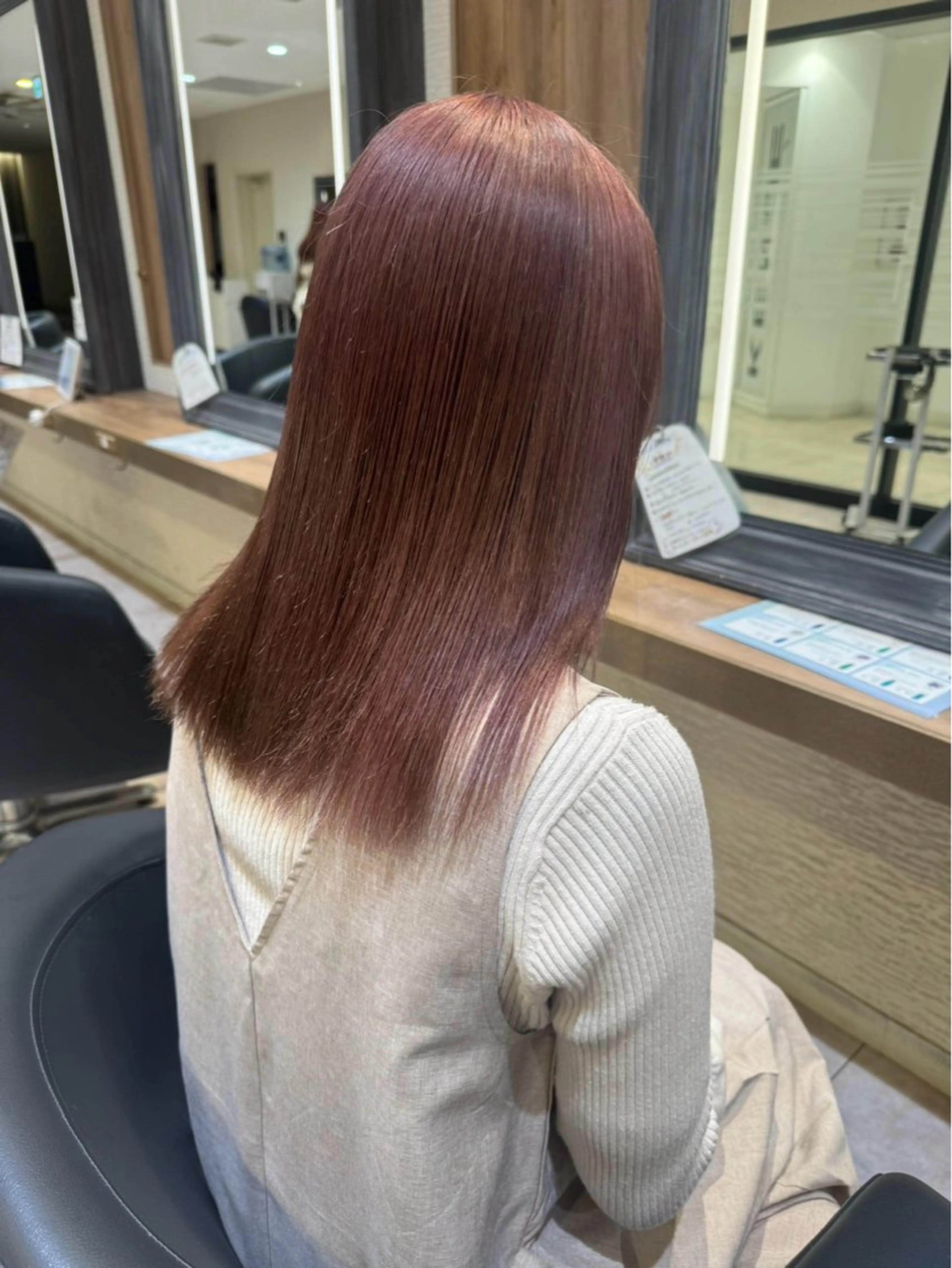 ミディアム カラー カット ヘアカラー 赤み消しカラー🌱 YUZUKI🫧のヘアスタイル