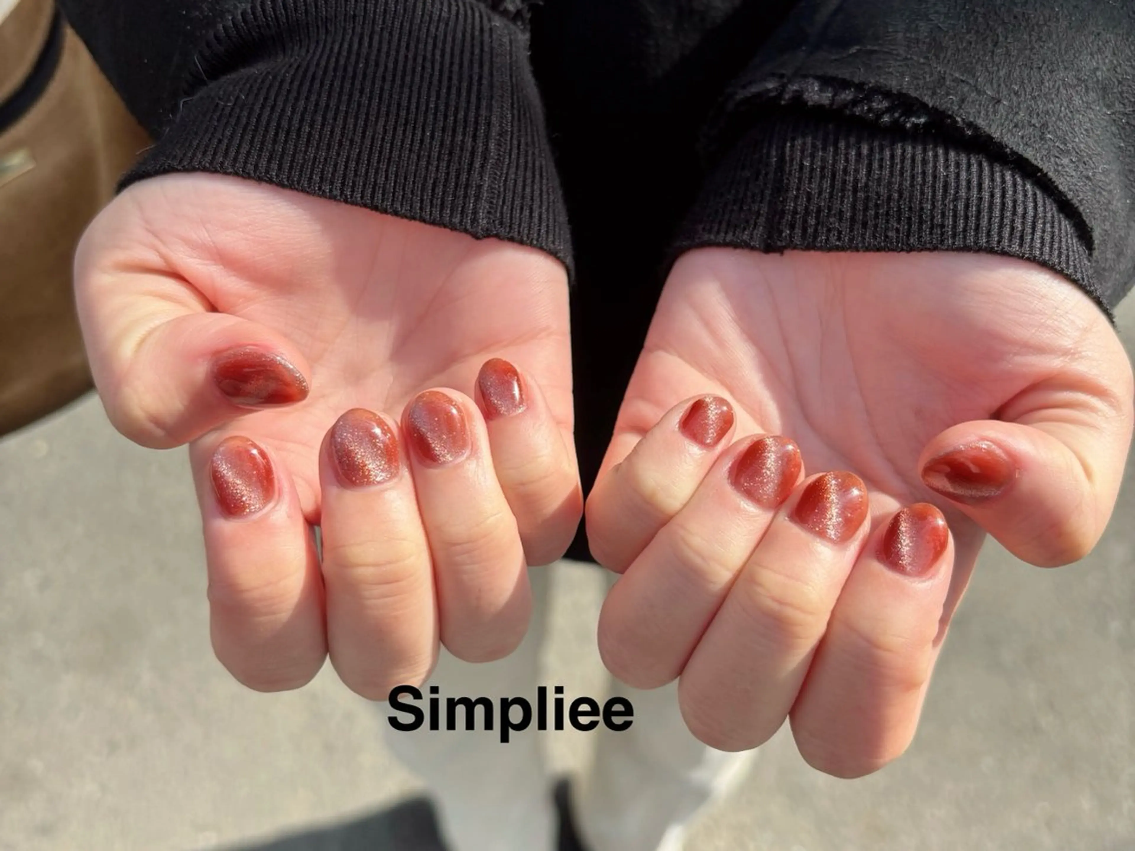 ネイル キラキラネイル マグネットネイル ハンドネイル シンプリーワン 渋谷店🪄MOENAのネイルデザイン